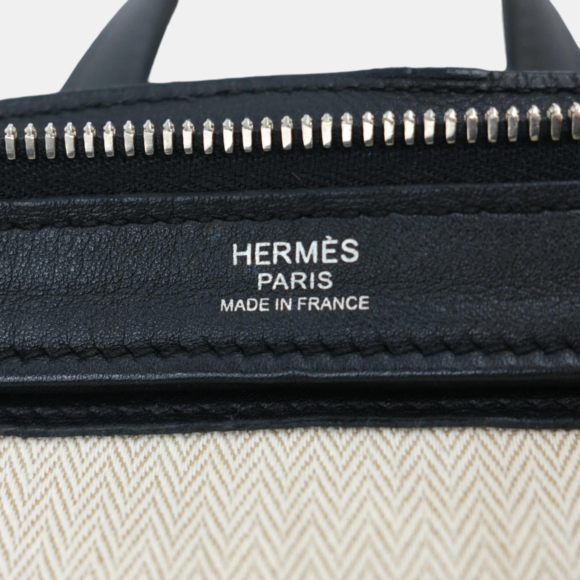 Hermes Epsom Leather Black City Bag 30 Backpack