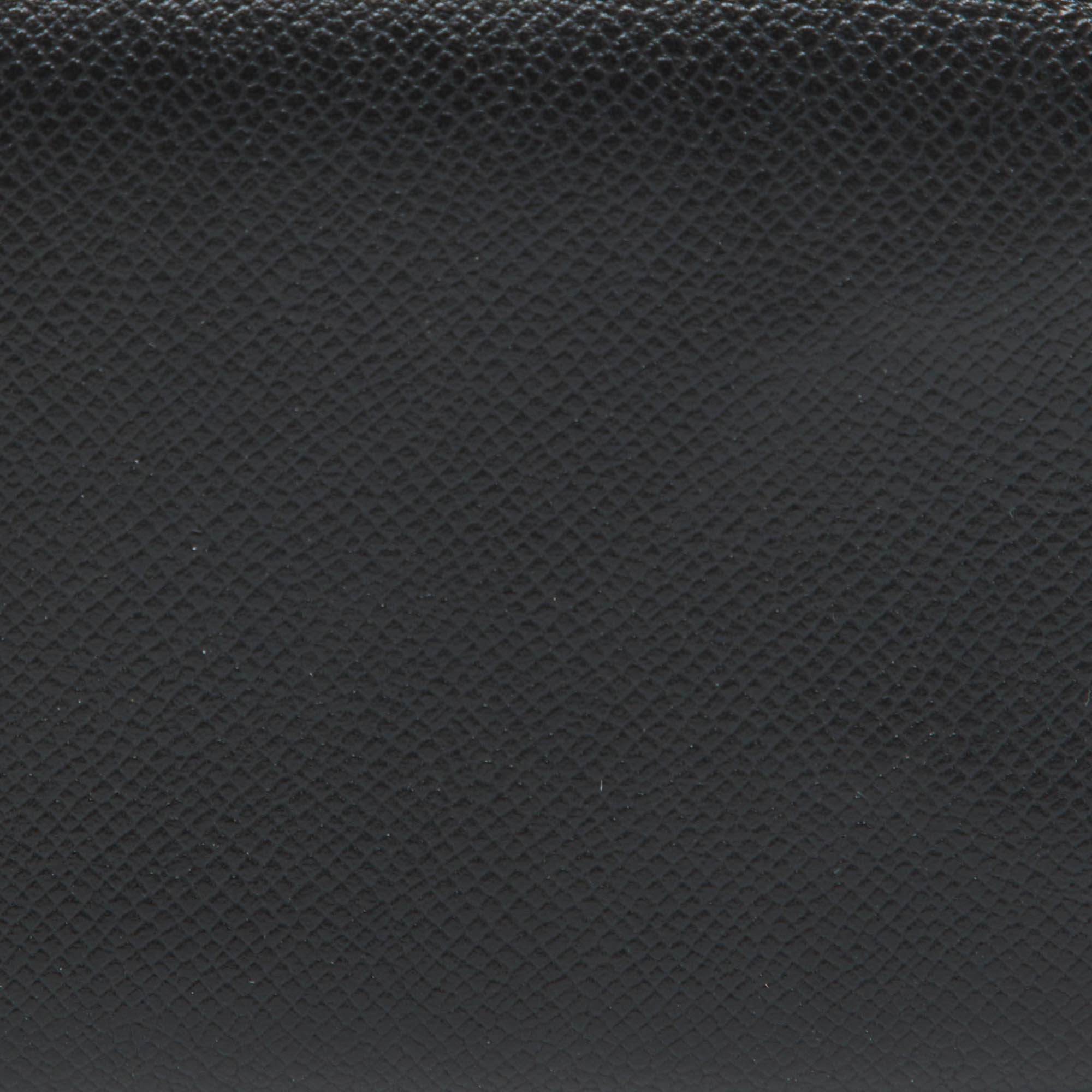 Hermes Black Madame Leather Calvi Card Holder