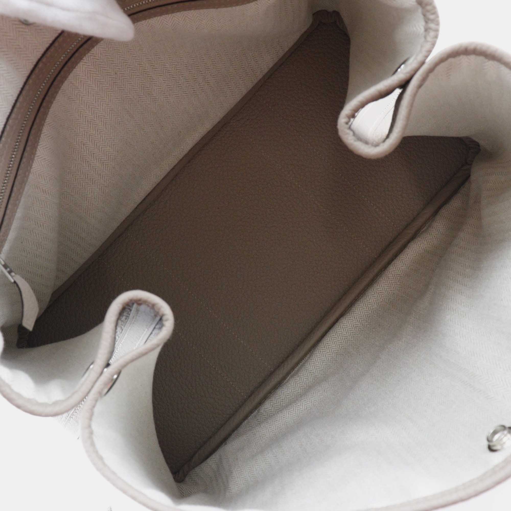 Hermes Grey Garden Party 36 Pm Tote Bag