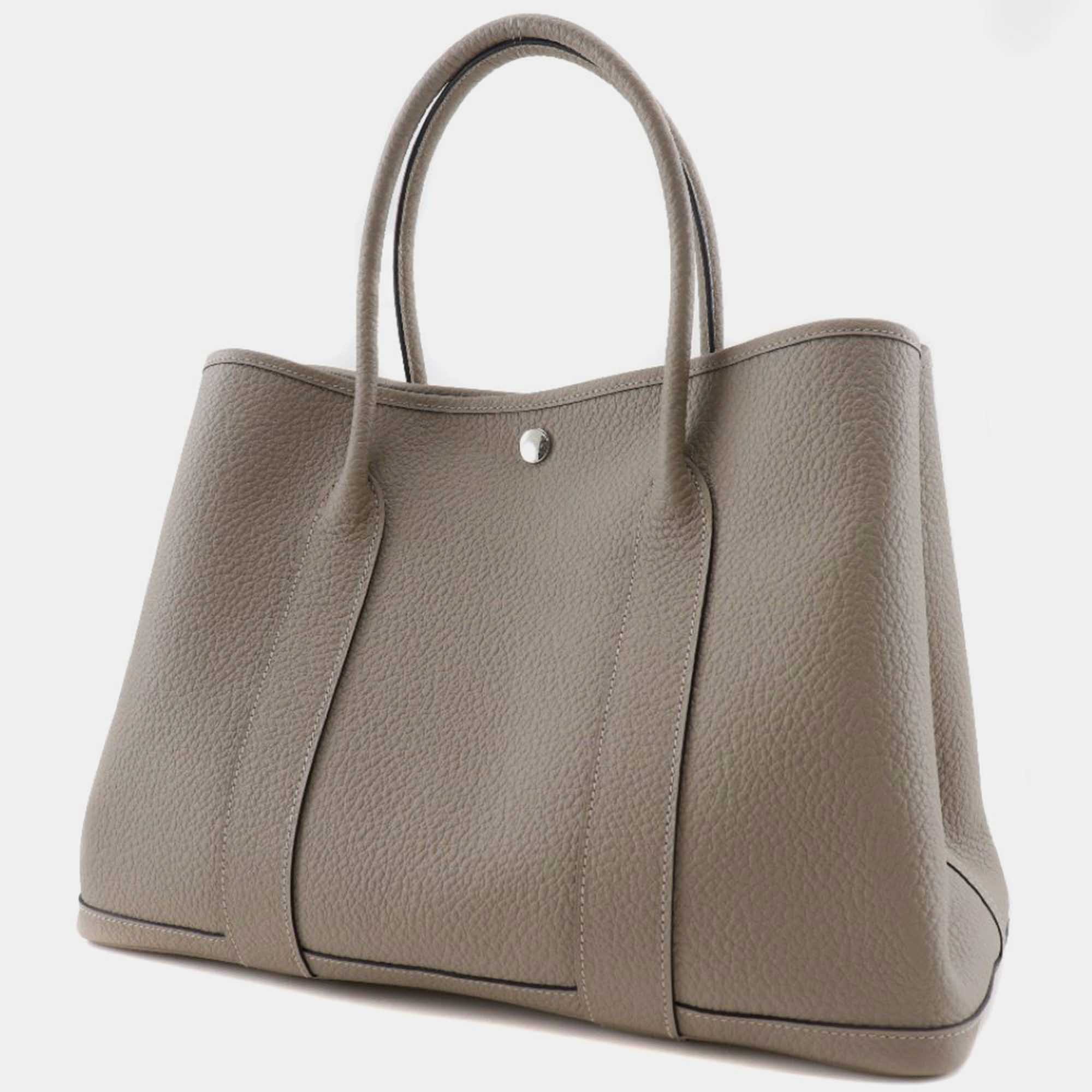 Hermes Grey Garden Party 36 Pm Tote Bag