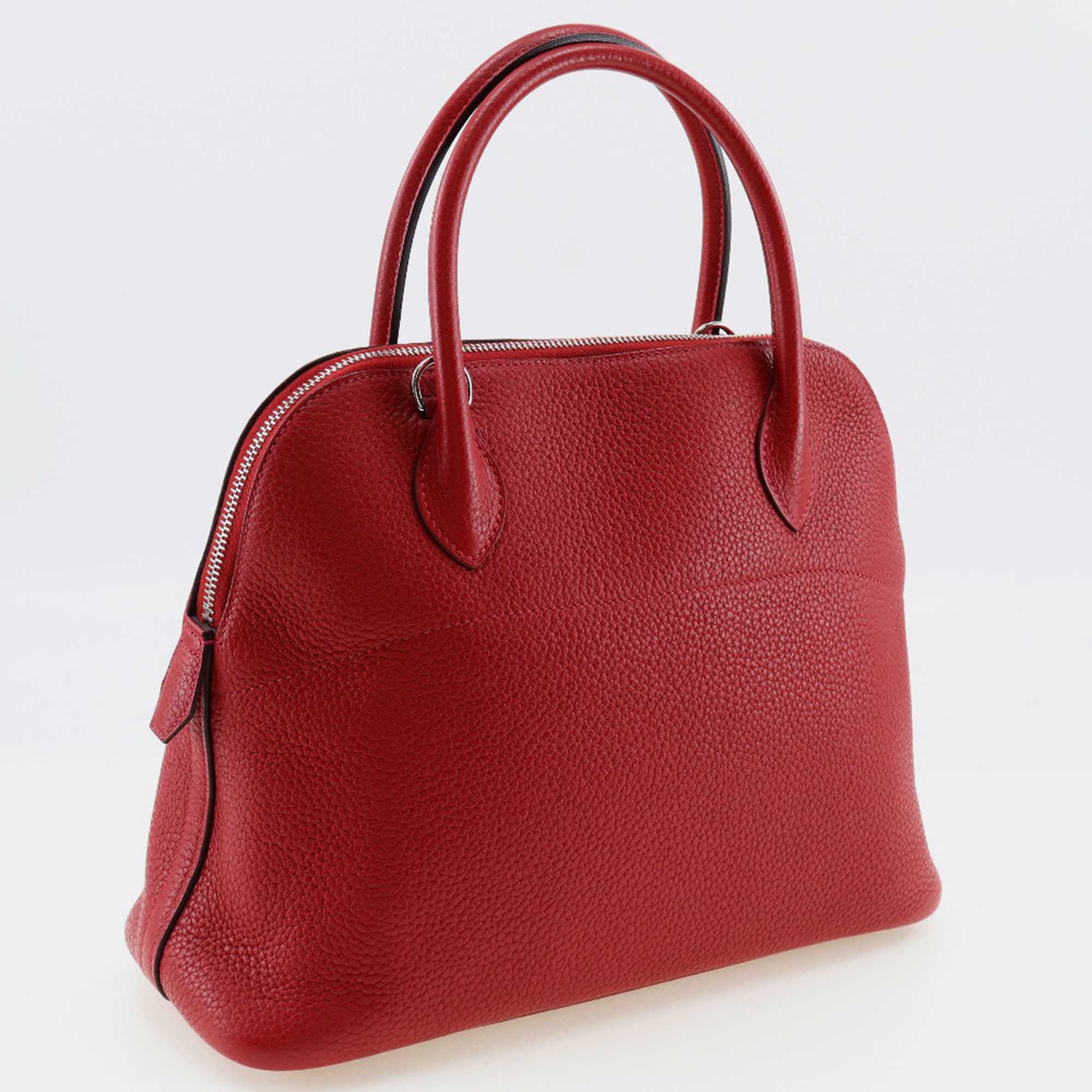 Hermes Rouge Vif Red Leather Bolide 31 Handbag