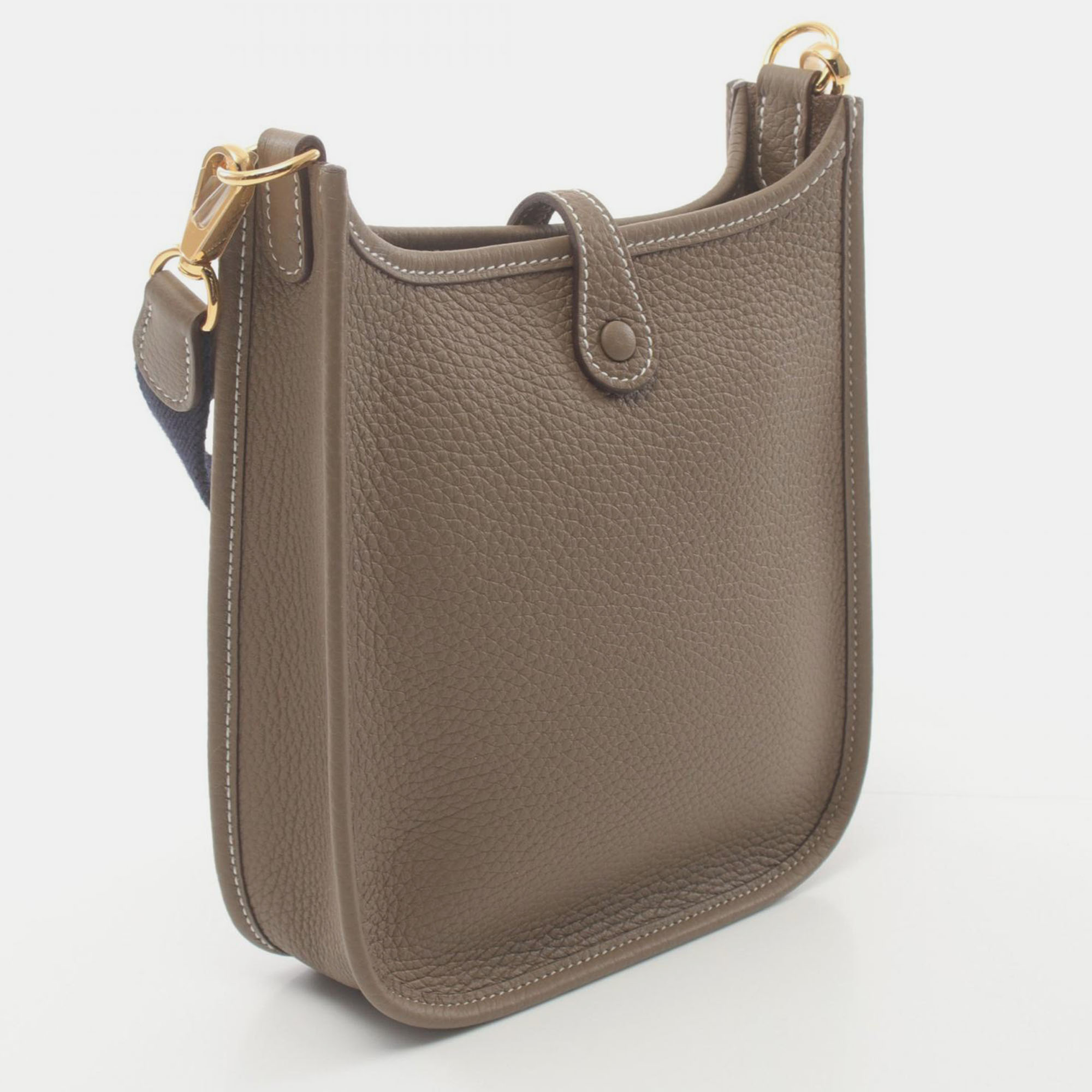 Hermes Brown Leather Evelyne Tpm Shoulder Bag