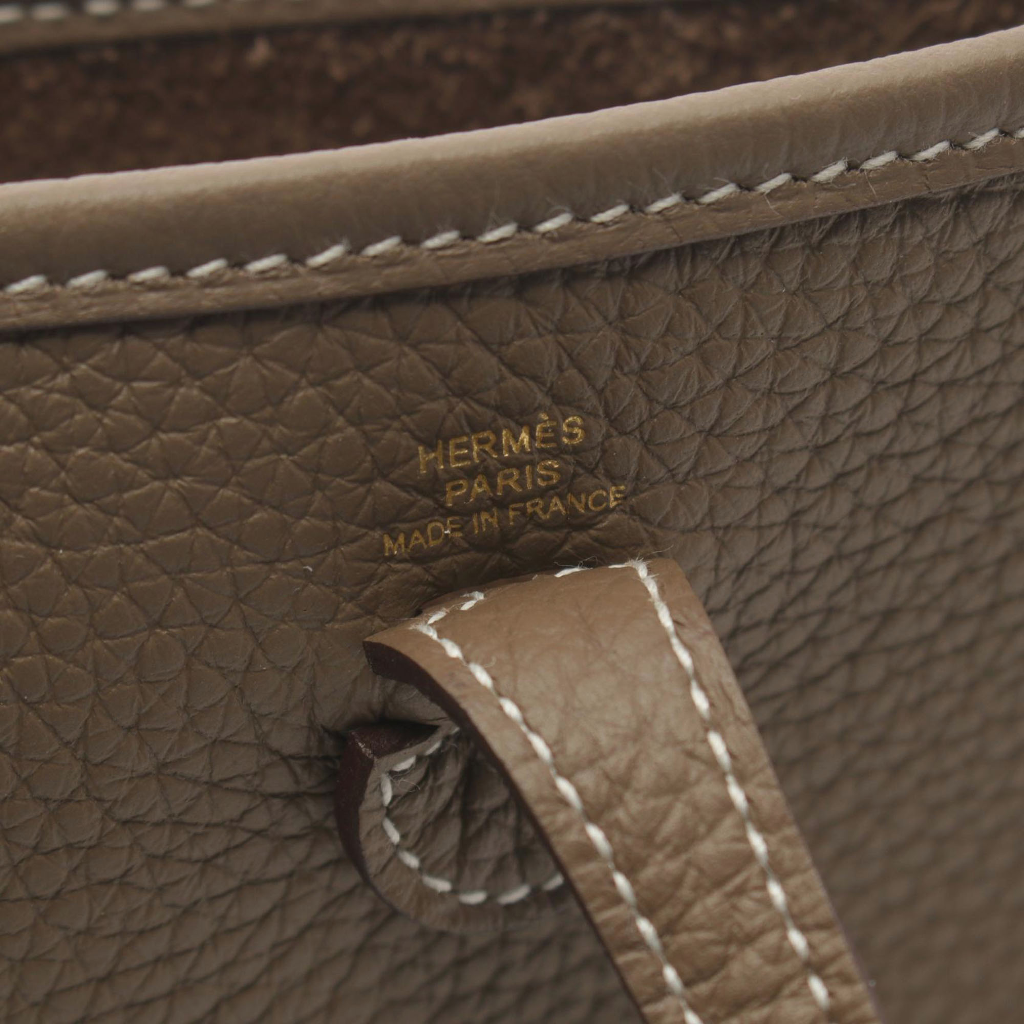 Hermes Brown Leather Evelyne Tpm Shoulder Bag