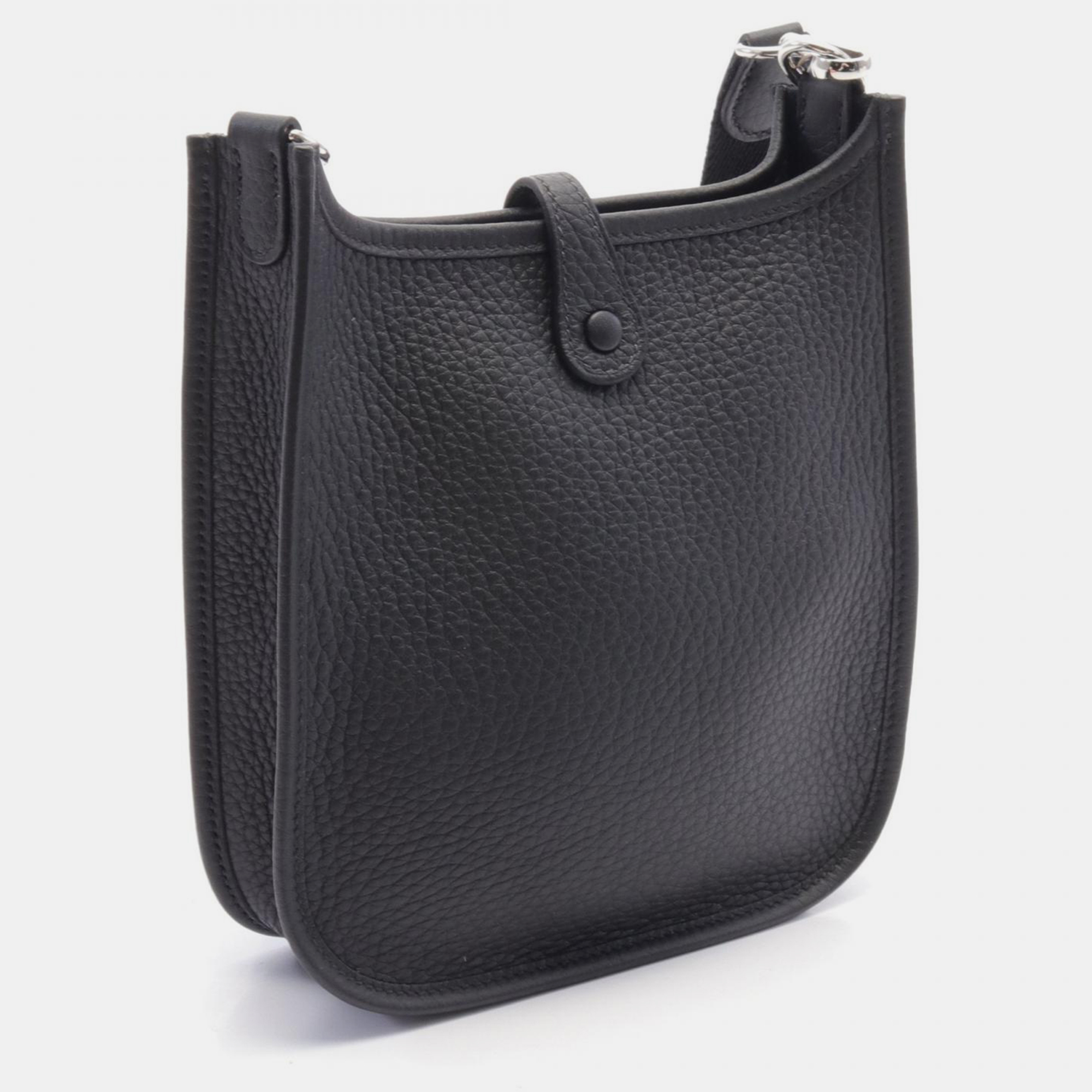 Hermes Black Leather Evelyne Tpm Shoulder Bag