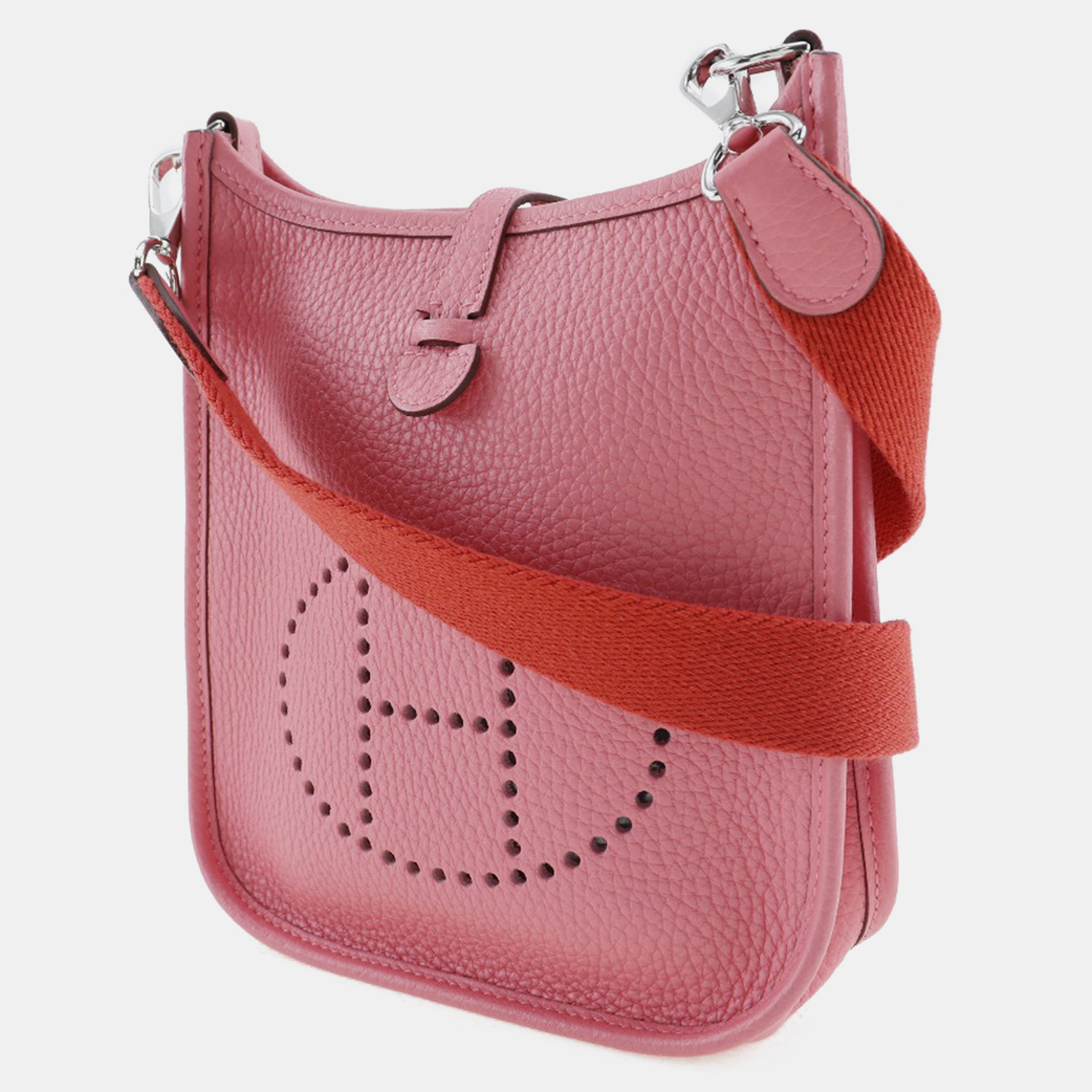 Hermes Pink Leather Evelyne Tpm Shoulder Bag