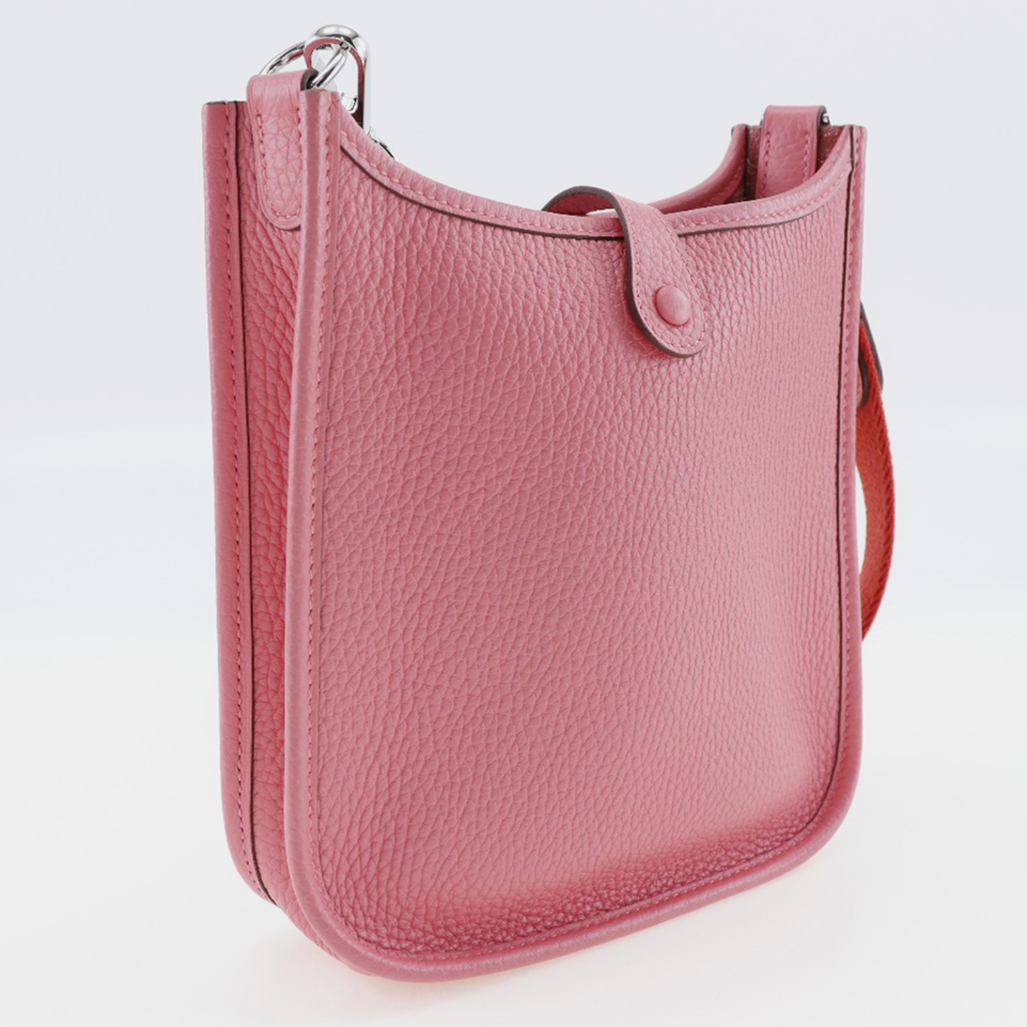 Hermes Pink Leather Evelyne Tpm Shoulder Bag