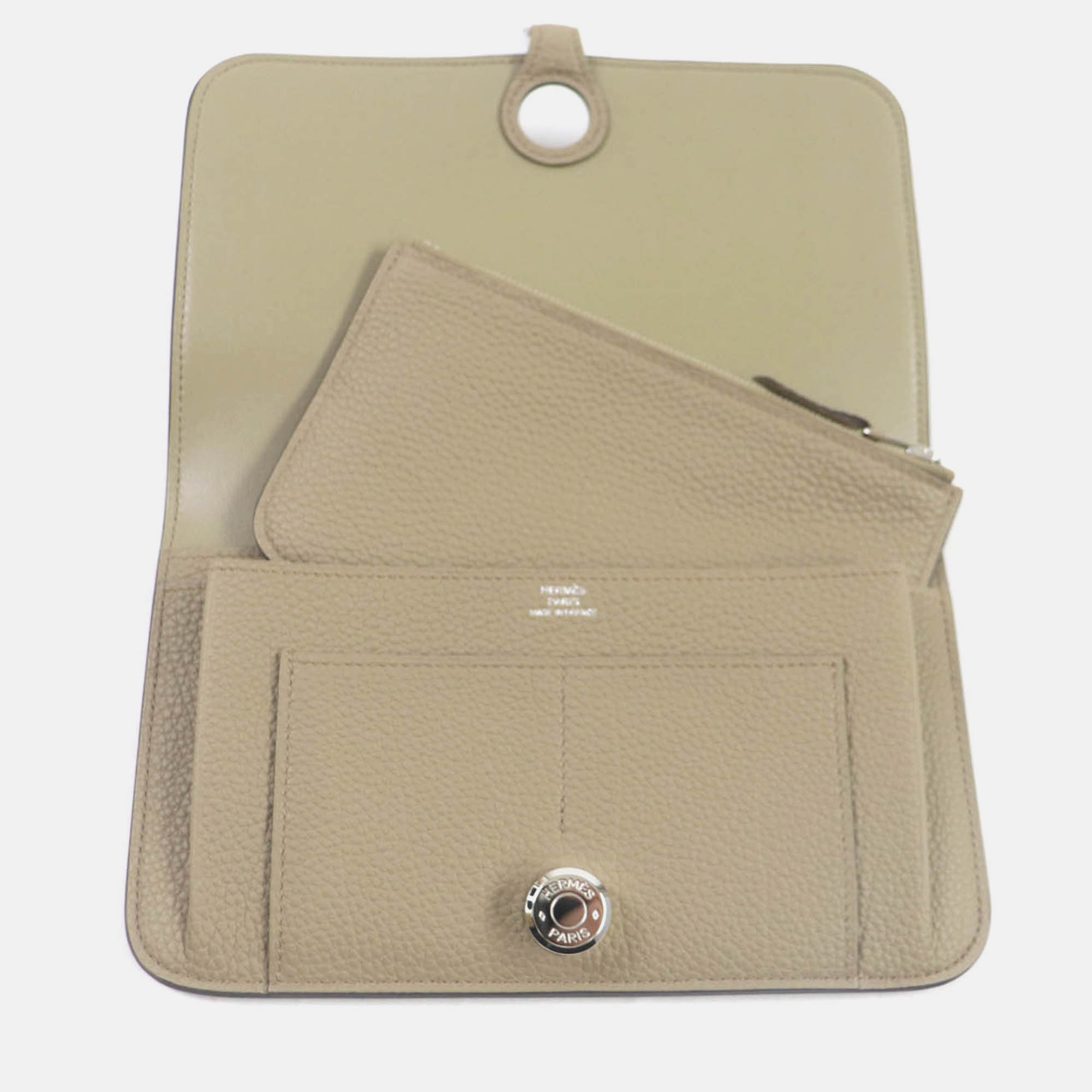 Hermes Beige Dogon Gm Togo Purse