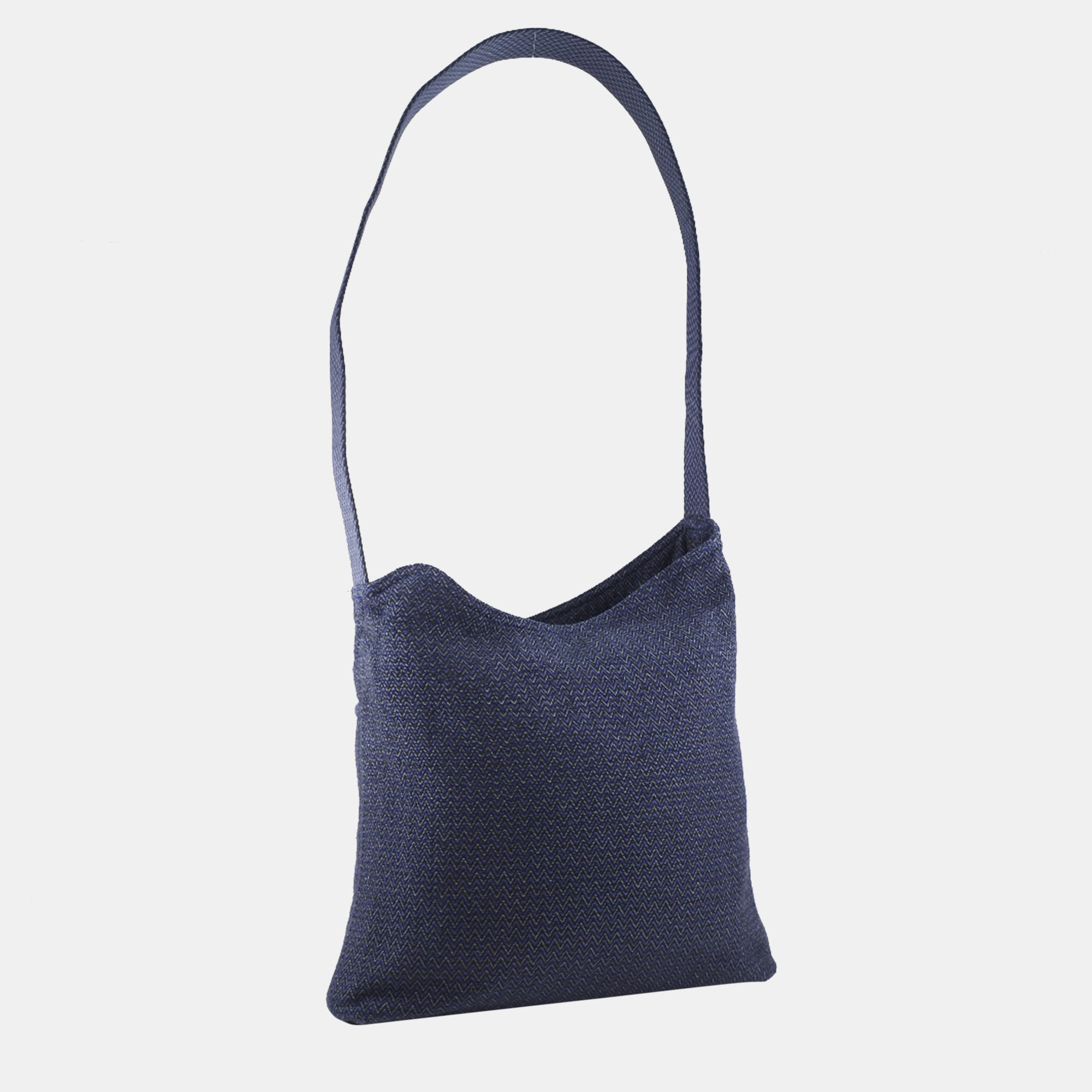 Hermes Blue Canvas Canvas Sac De Pansage Shoulder Bag