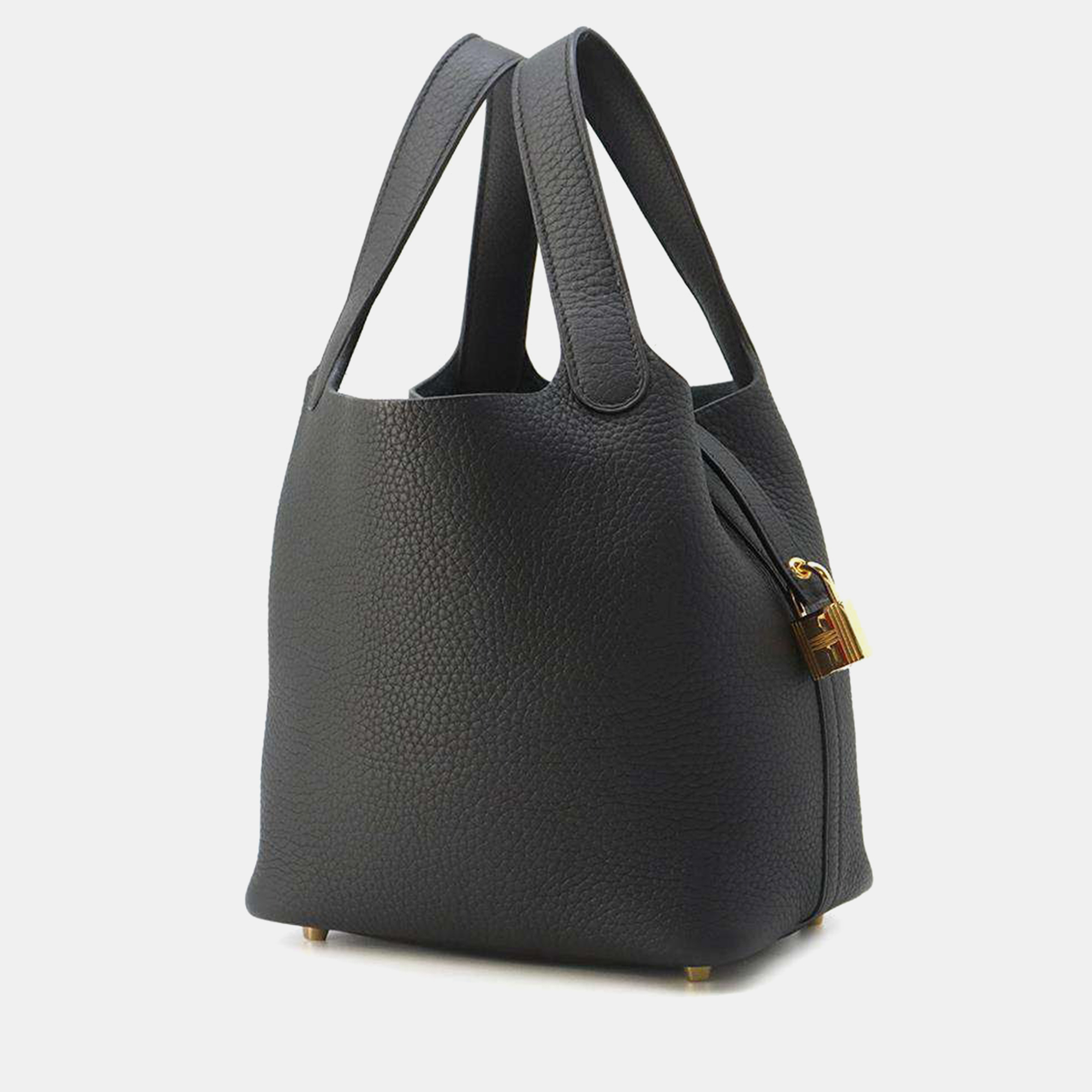 Hermes Black Taurillon Clemence Picotin Lock Size PM