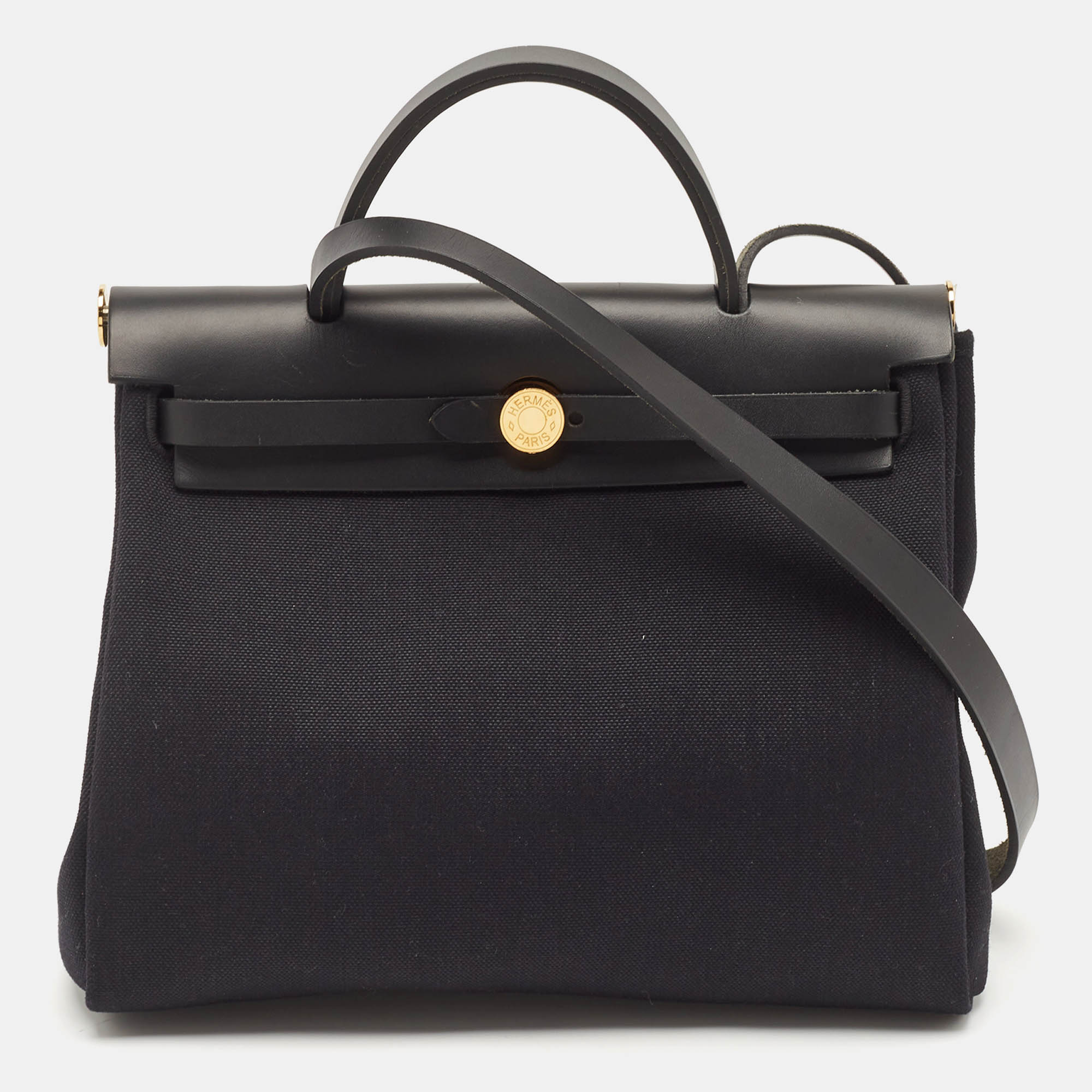 Hermes Noir Toile Militaire and Vache Hunter Herbag 31 Bag, Black
Hermes Noir Toile Militaire and Vache Hunter Herbag 31 Bag, Black