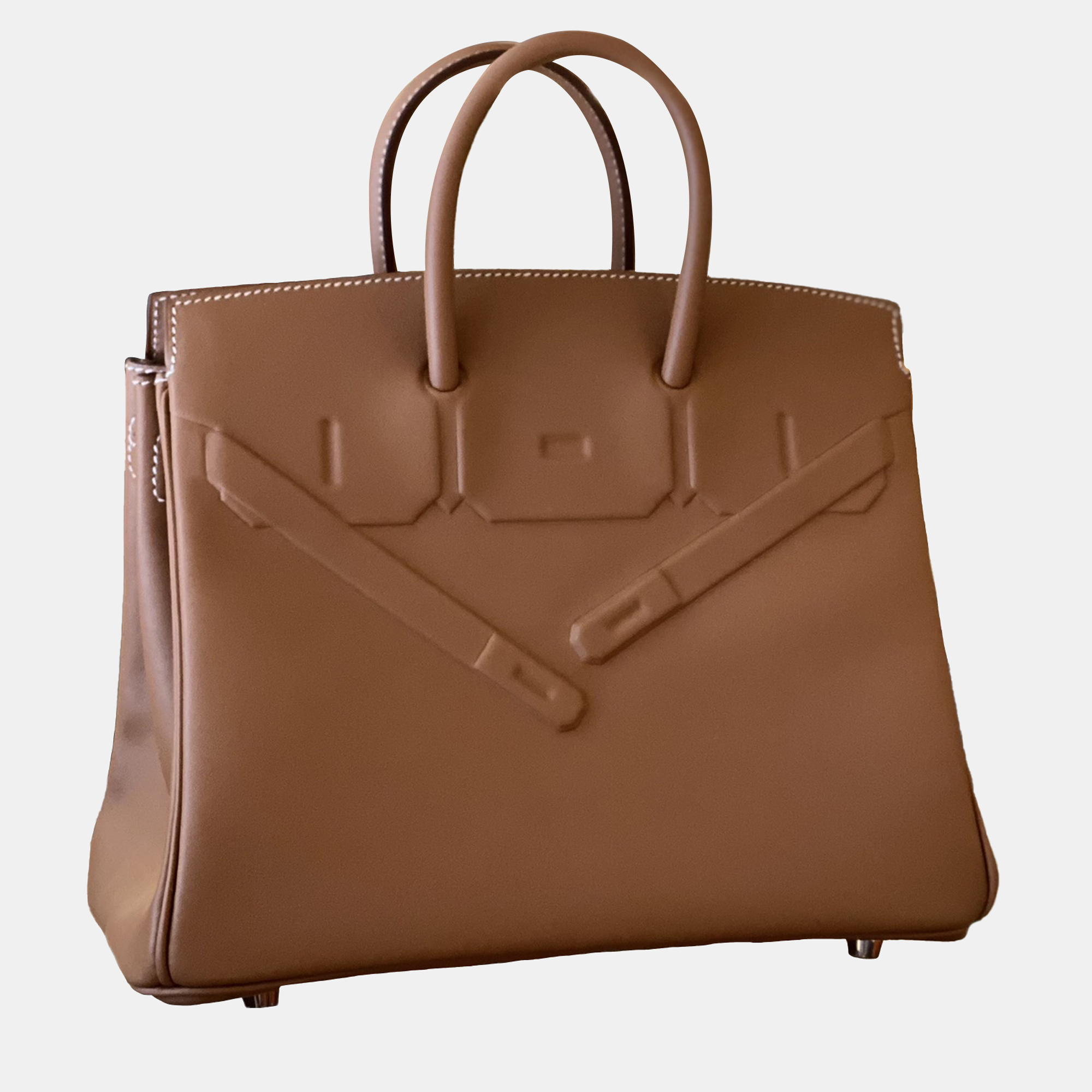 Hermes Gold Leather Shadow Birkin 25 Top Handle Bag, Brown
Hermes Gold Leather Shadow Birkin 25 Top Handle Bag, Brown