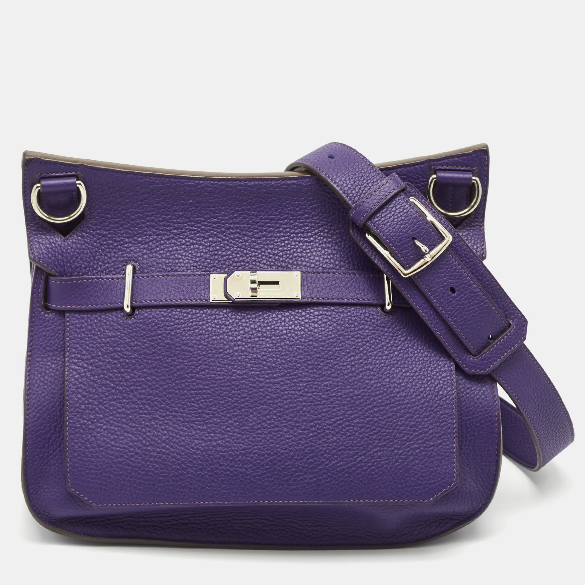 Hermes Iris Togo Leather Palladium Finish Jypsiere 34 Bag, Purple
Hermes Iris Togo Leather Palladium Finish Jypsiere 34 Bag, Purple