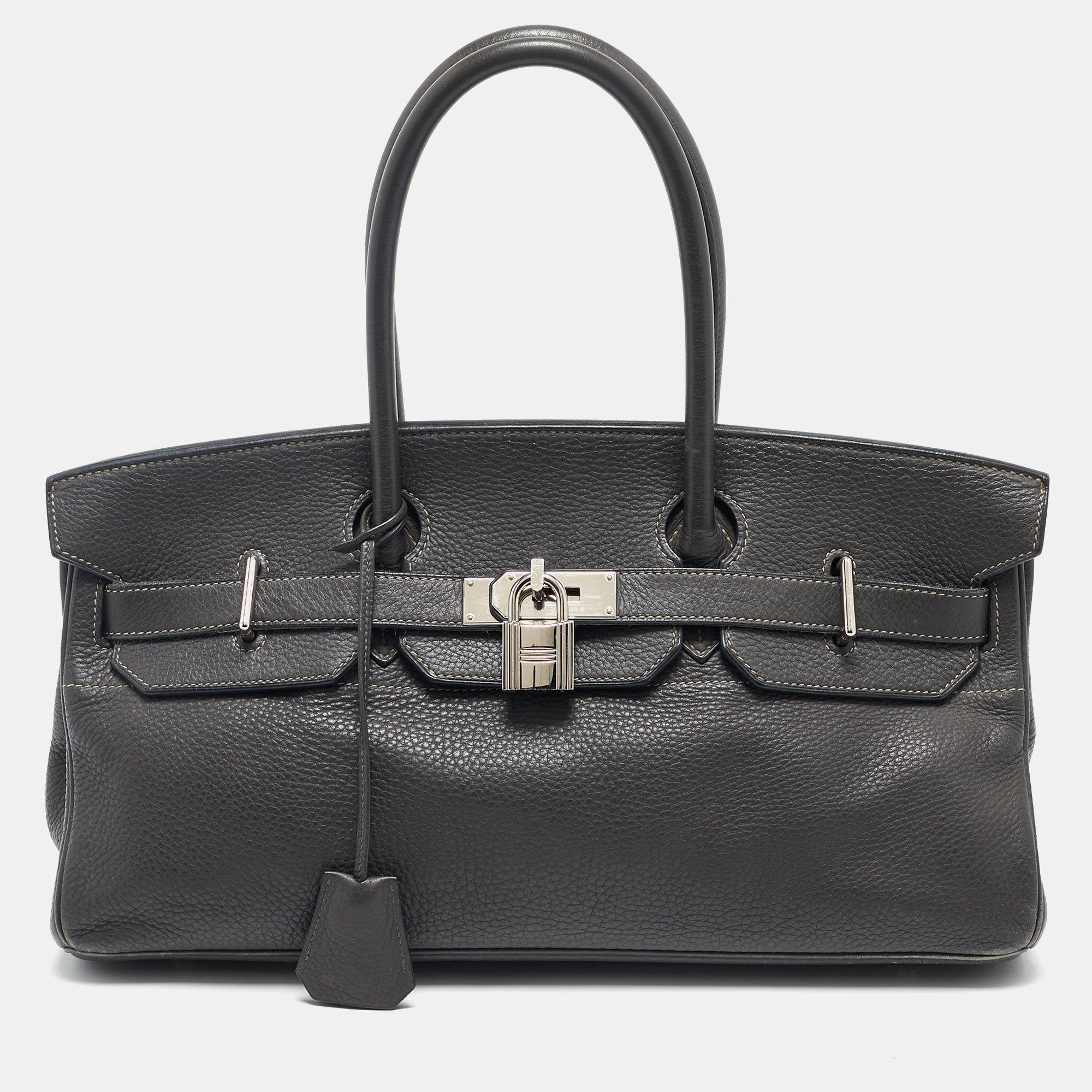 Hermes Graphite Taurillon Clemence Leather Palladium Finish JPG Shoulder Birkin 42 Bag, Grey
Hermes Graphite Taurillon Clemence Leather Palladium Finish JPG Shoulder Birkin 42 Bag, Grey