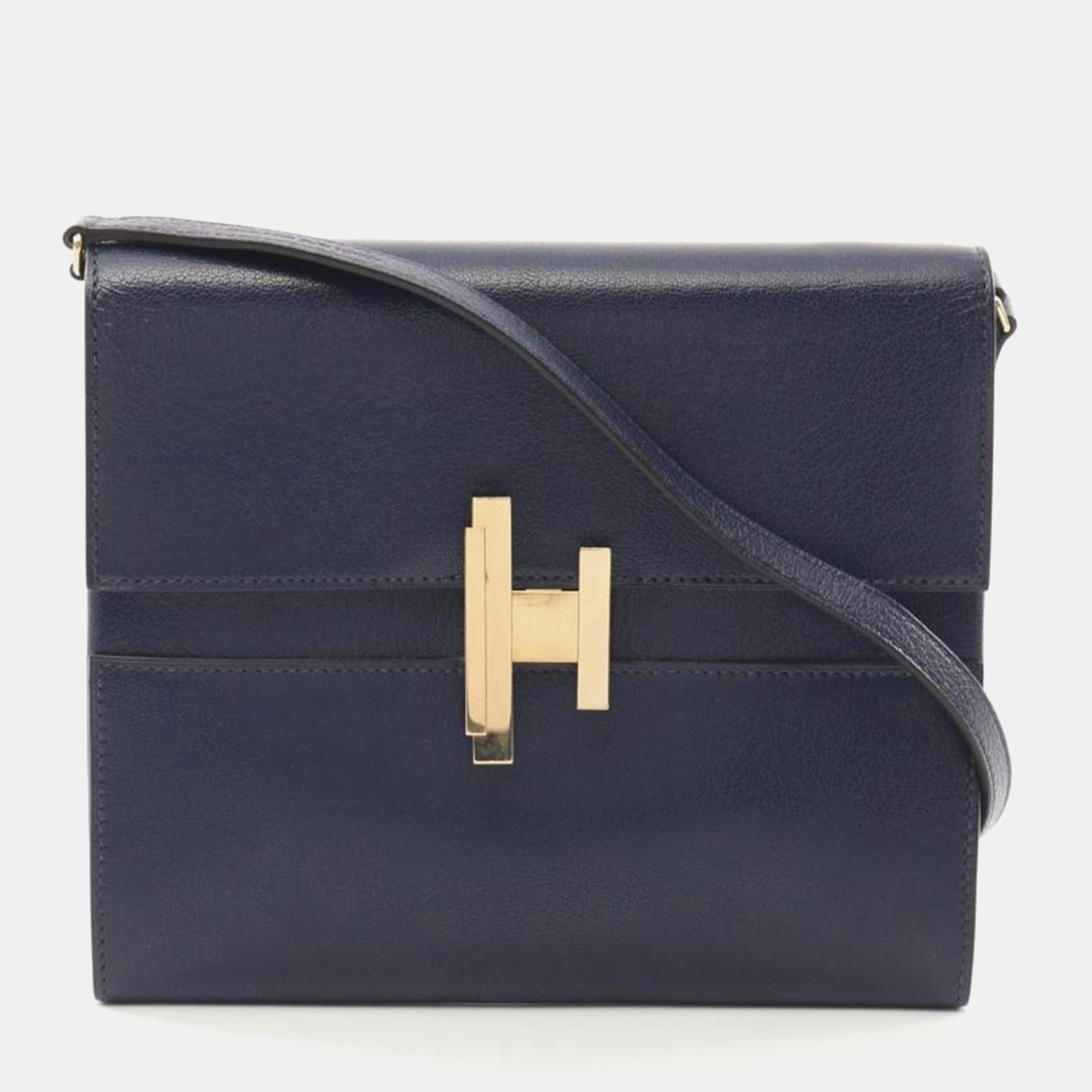 Hermes Blue Encre Chevre Chamkila Leather Cinhetic To Go Shoulder Bag, Black
Hermes Blue Encre Chevre Chamkila Leather Cinhetic To Go Shoulder Bag, Black