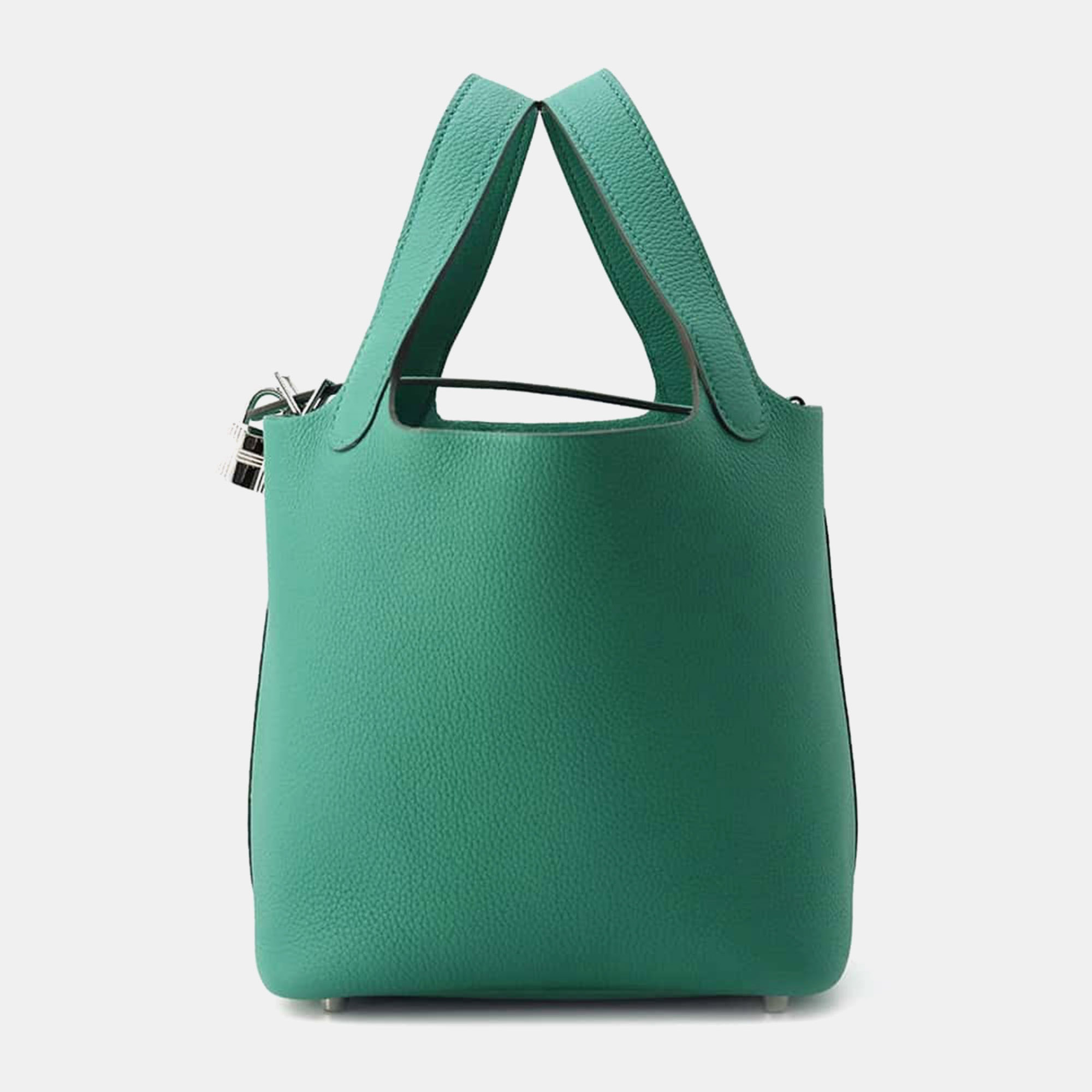 Hermes Vert Vertigo Taurillon Maurice Leather Picotin Lock PM Shoulder Bag, Green
Hermes Vert Vertigo Taurillon Maurice Leather Picotin Lock PM Shoulder Bag, Green