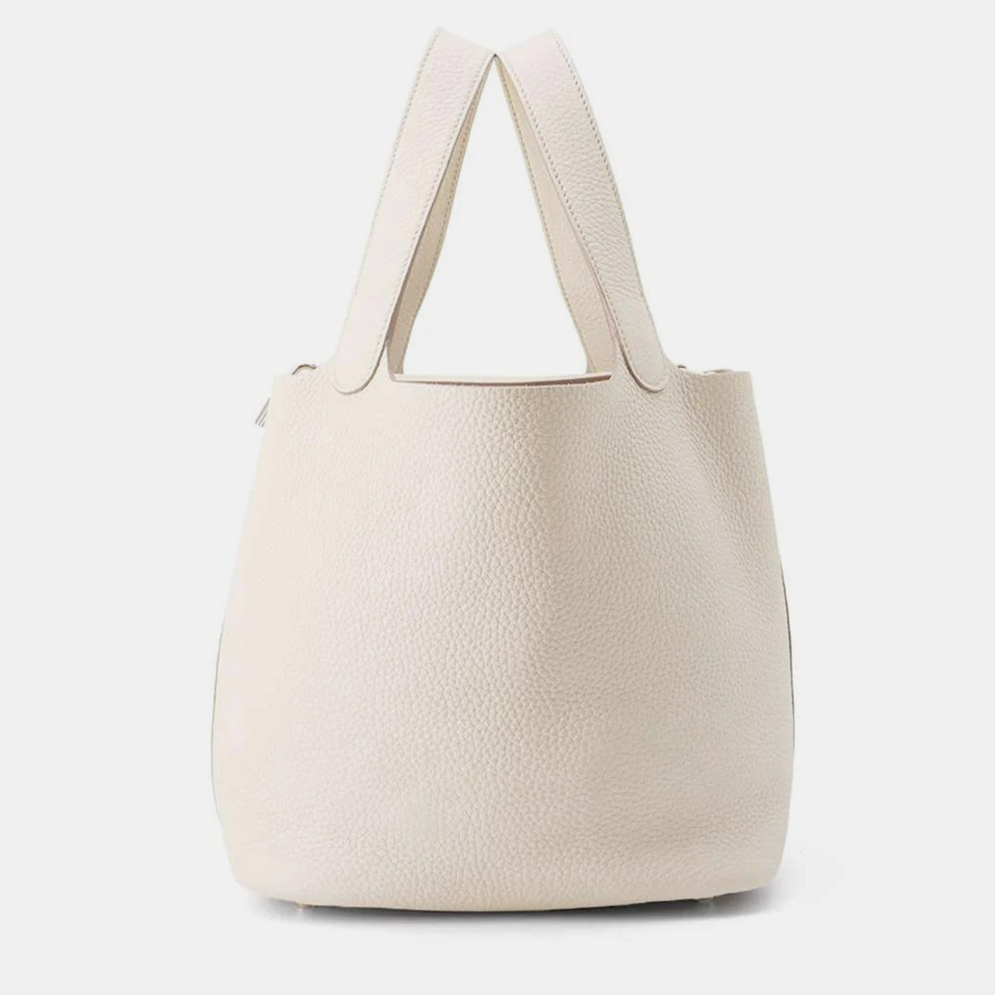 Hermes Beton Taurillon Clemence Leather Picotin Lock MM Shoulder Bag, Beige
Hermes Beton Taurillon Clemence Leather Picotin Lock MM Shoulder Bag, Beige