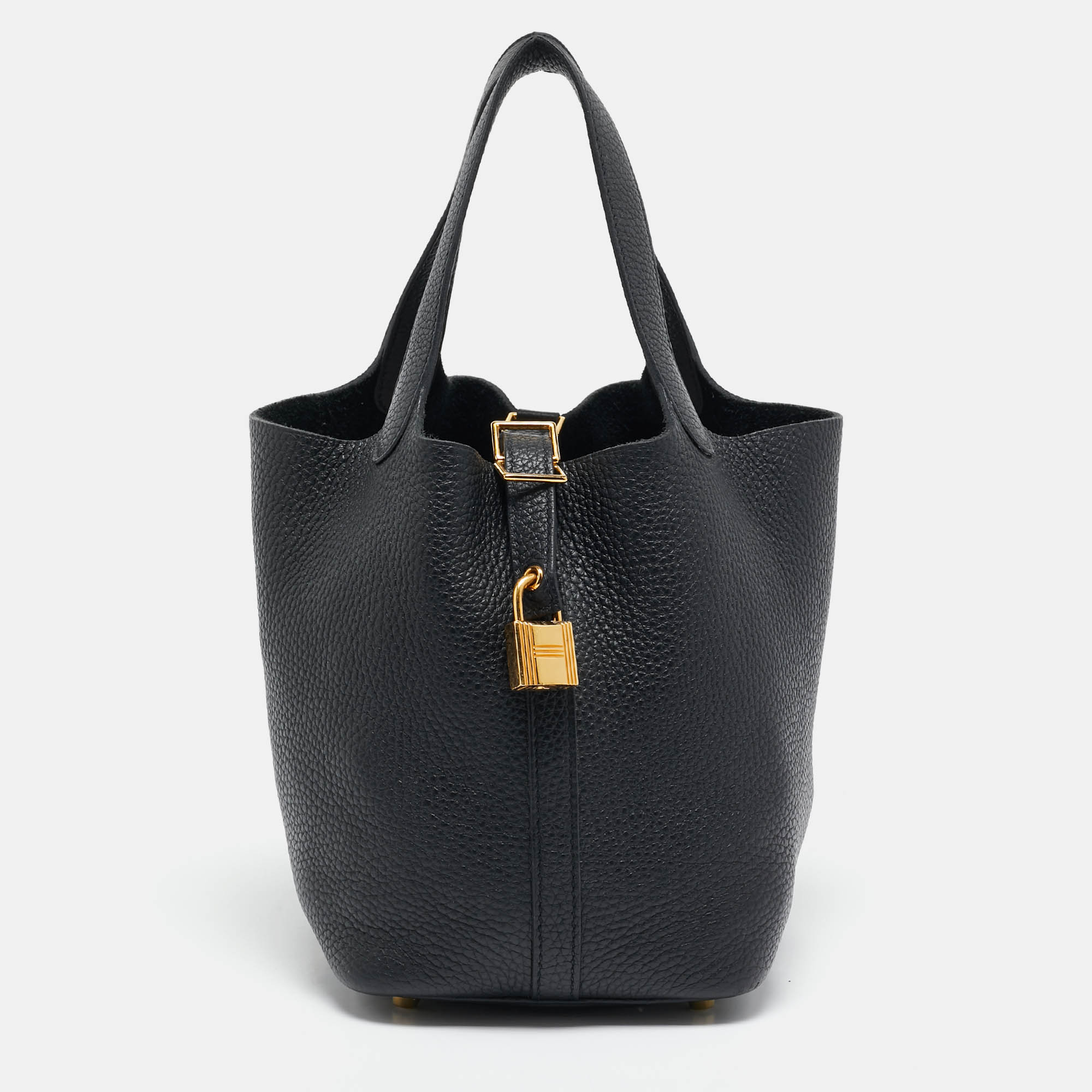 Hermès Noir Taurillon Clemence Leather Picotin Lock 18 Bag, Black
Hermès Noir Taurillon Clemence Leather Picotin Lock 18 Bag, Black