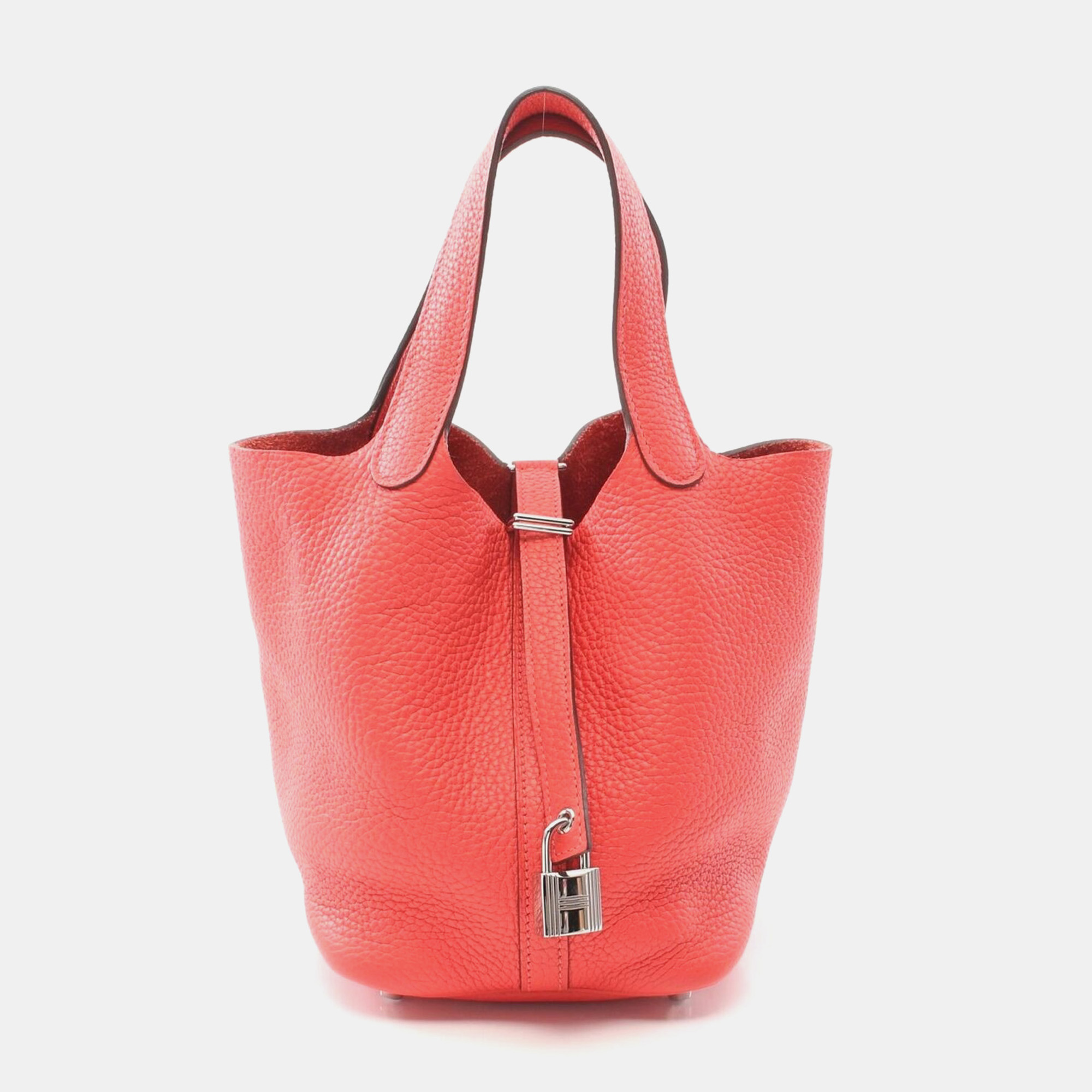 Hermes Picotin Lock Pm Hand Bag C Taurillon Clemence Rouge Pivoine Shw, Red
Hermes Picotin Lock Pm Hand Bag C Taurillon Clemence Rouge Pivoine Shw, Red