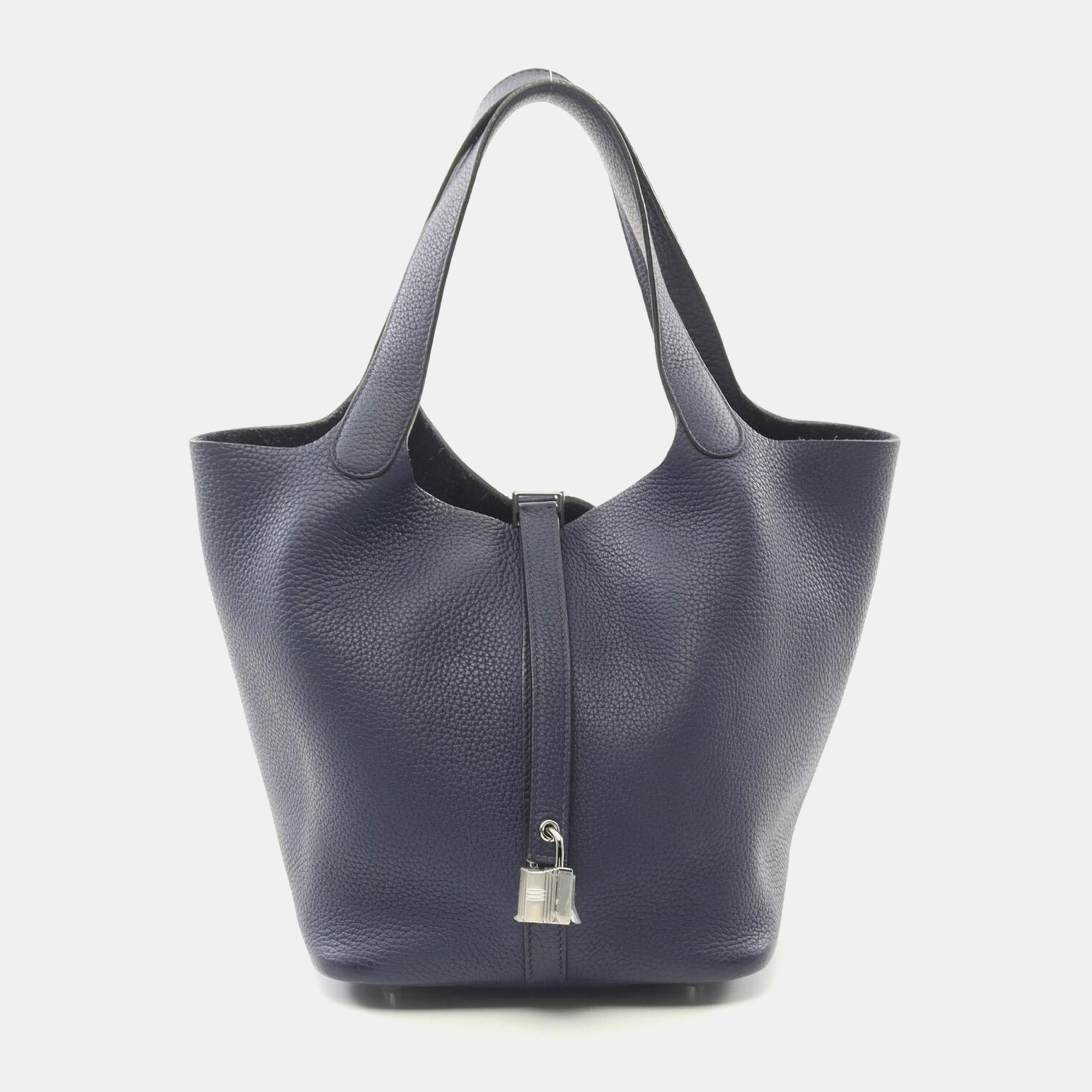 Hermes Blue Encre Taurillon Clemence Picotin Lock Mm Hand Bag U
Hermes Blue Encre Taurillon Clemence Picotin Lock Mm Hand Bag U