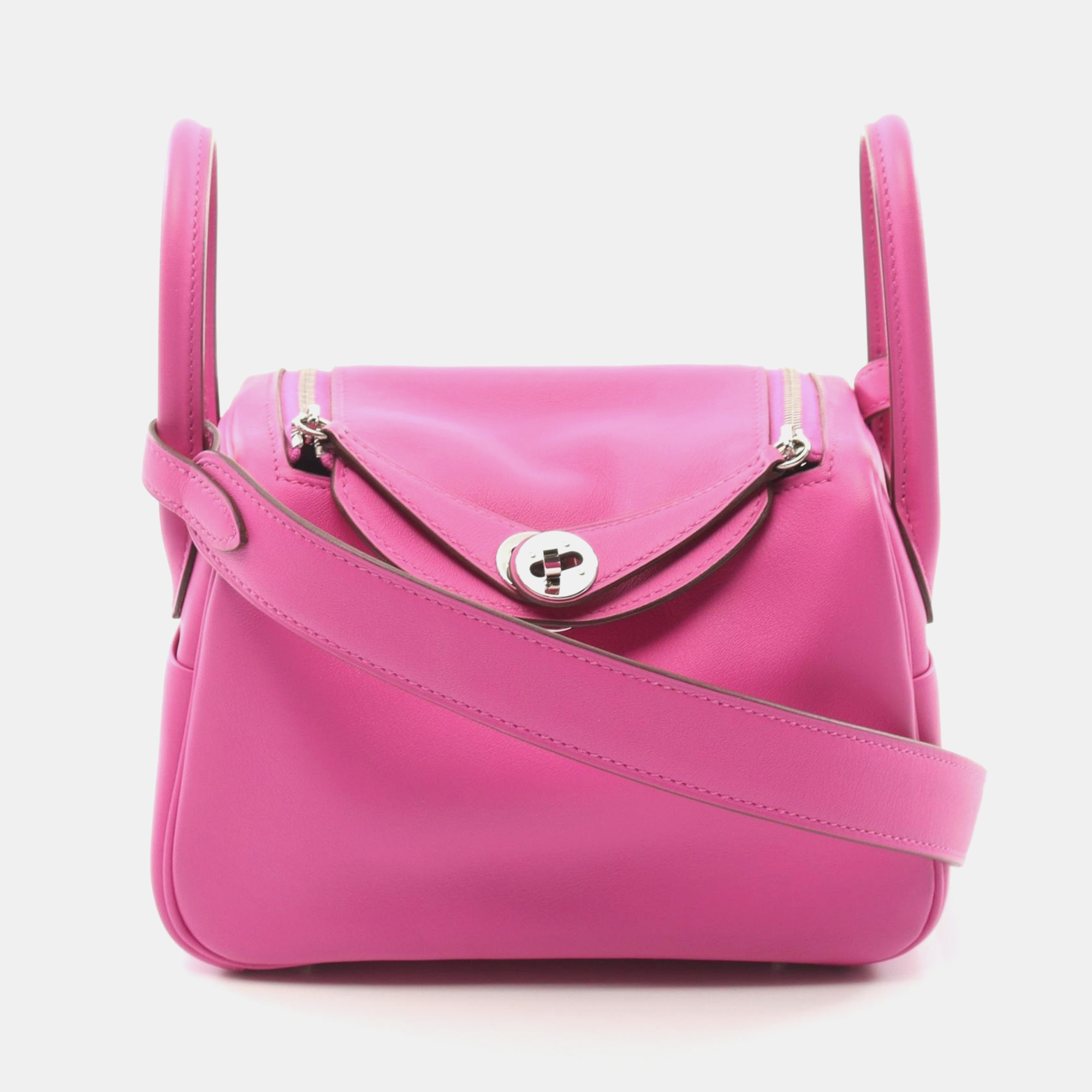 Hermes Magnolia Swift Leather Lindy Mini Magnolia Shoulder Crossbody Bag SHW, Pink
Hermes Magnolia Swift Leather Lindy Mini Magnolia Shoulder Crossbody Bag SHW, Pink