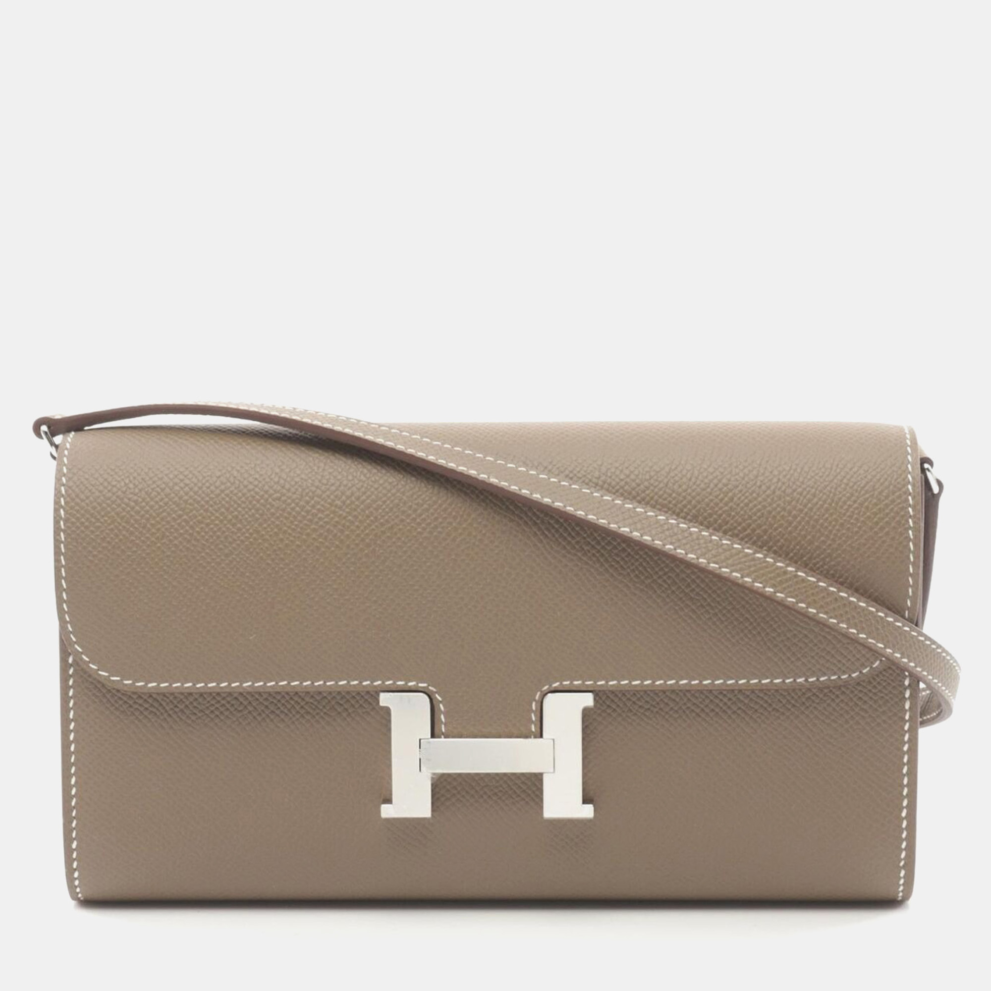 Hermes Constance Long To Go Shoulder Bag Epsom Leather Etoupe Grey, Brown
Hermes Constance Long To Go Shoulder Bag Epsom Leather Etoupe Grey, Brown