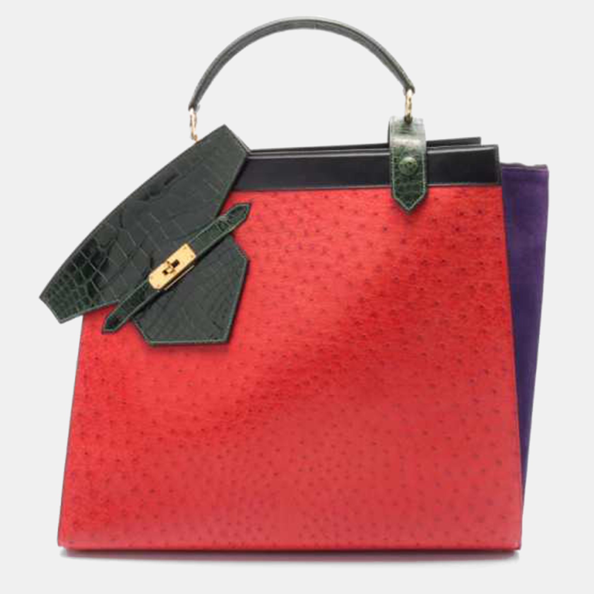 Hermes Multicolor Ostrich Leather Himalaya Symbiose Shoulder Bag, Red
Hermes Multicolor Ostrich Leather Himalaya Symbiose Shoulder Bag, Red