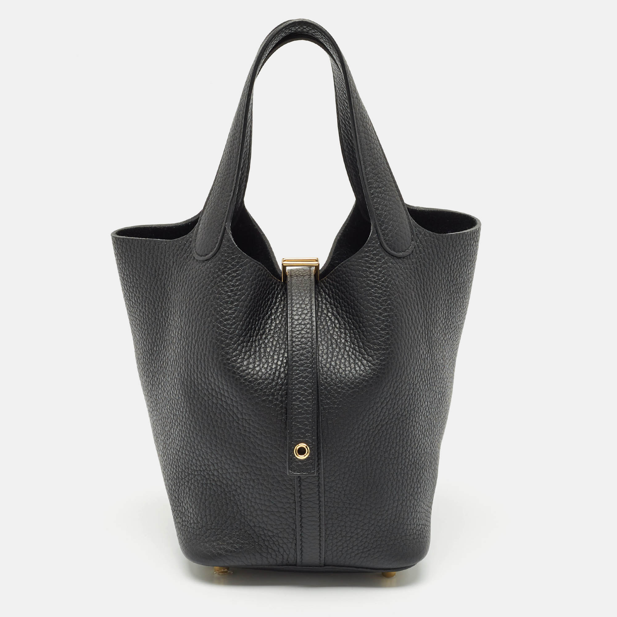 Hermès Noir Taurillon Clemence Leather Picotin Lock 18 Bag, Black
Hermès Noir Taurillon Clemence Leather Picotin Lock 18 Bag, Black