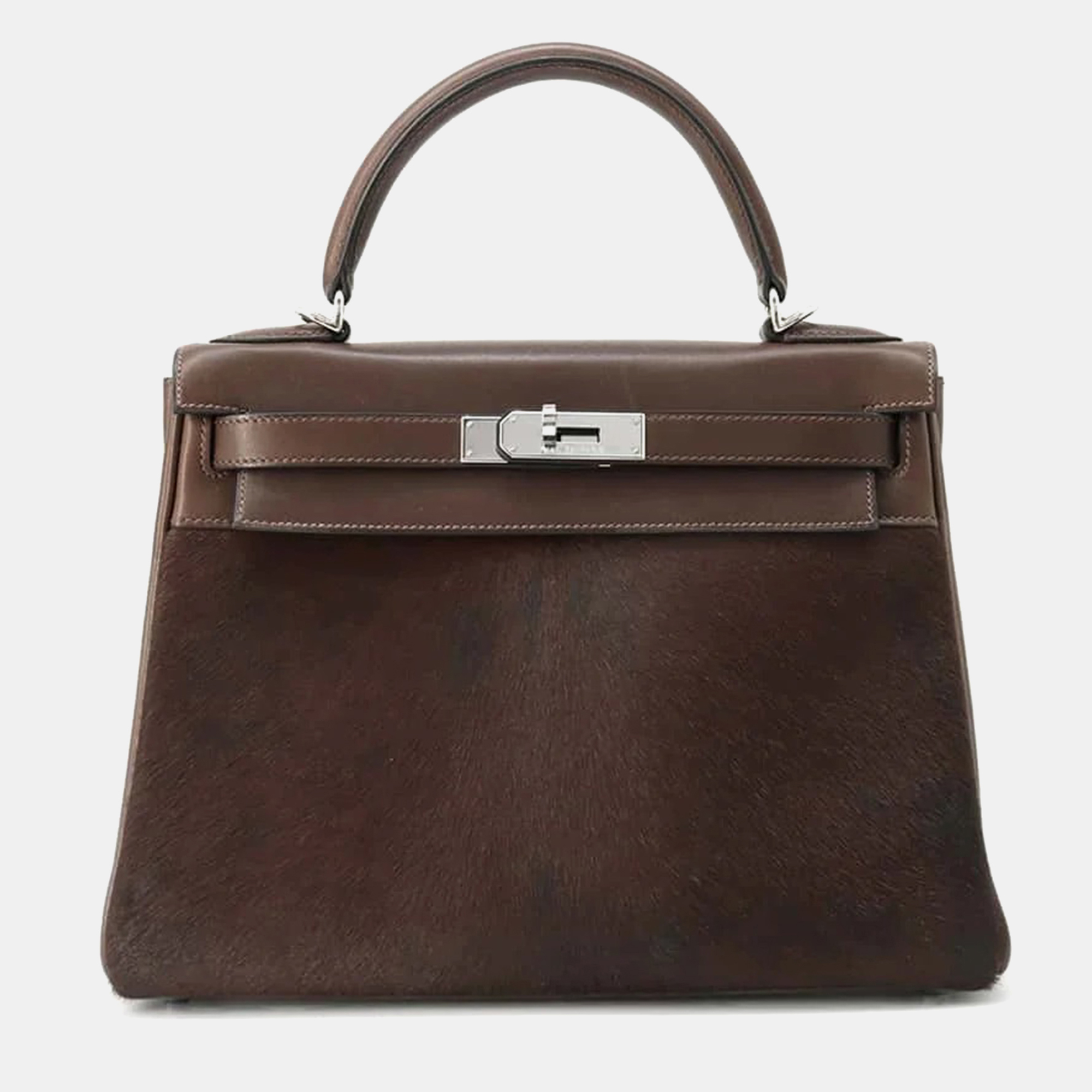 Hermes Ebene/Chocolat Troika Evercalf Leather Kelly Retourne 28, Brown
Hermes Ebene/Chocolat Troika Evercalf Leather Kelly Retourne 28, Brown