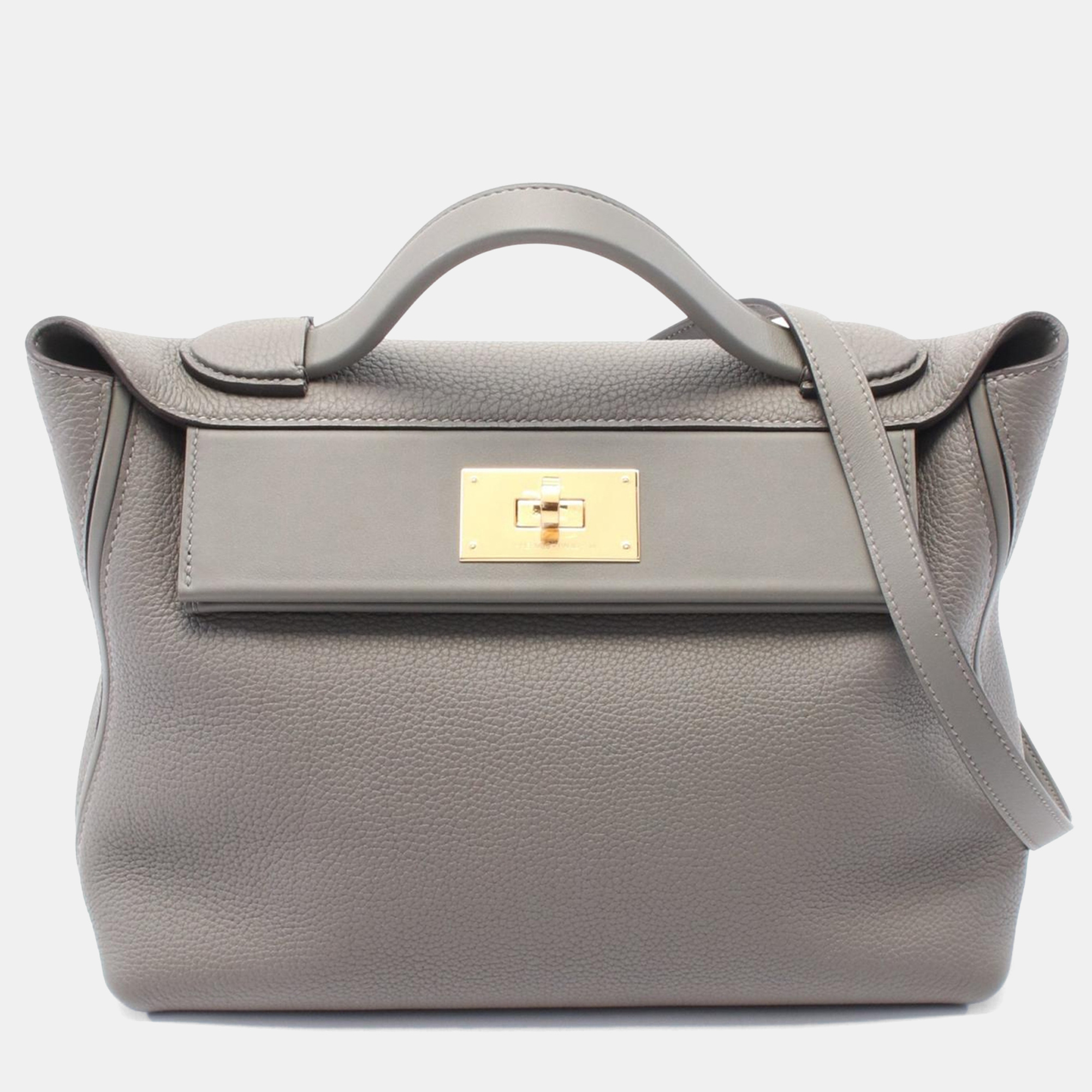 Hermes Etain Gray Togo Swift Leather Gold Hardware Van Quatre 29 2Way 24/24, Grey
Hermes Etain Gray Togo Swift Leather Gold Hardware Van Quatre 29 2Way 24/24, Grey