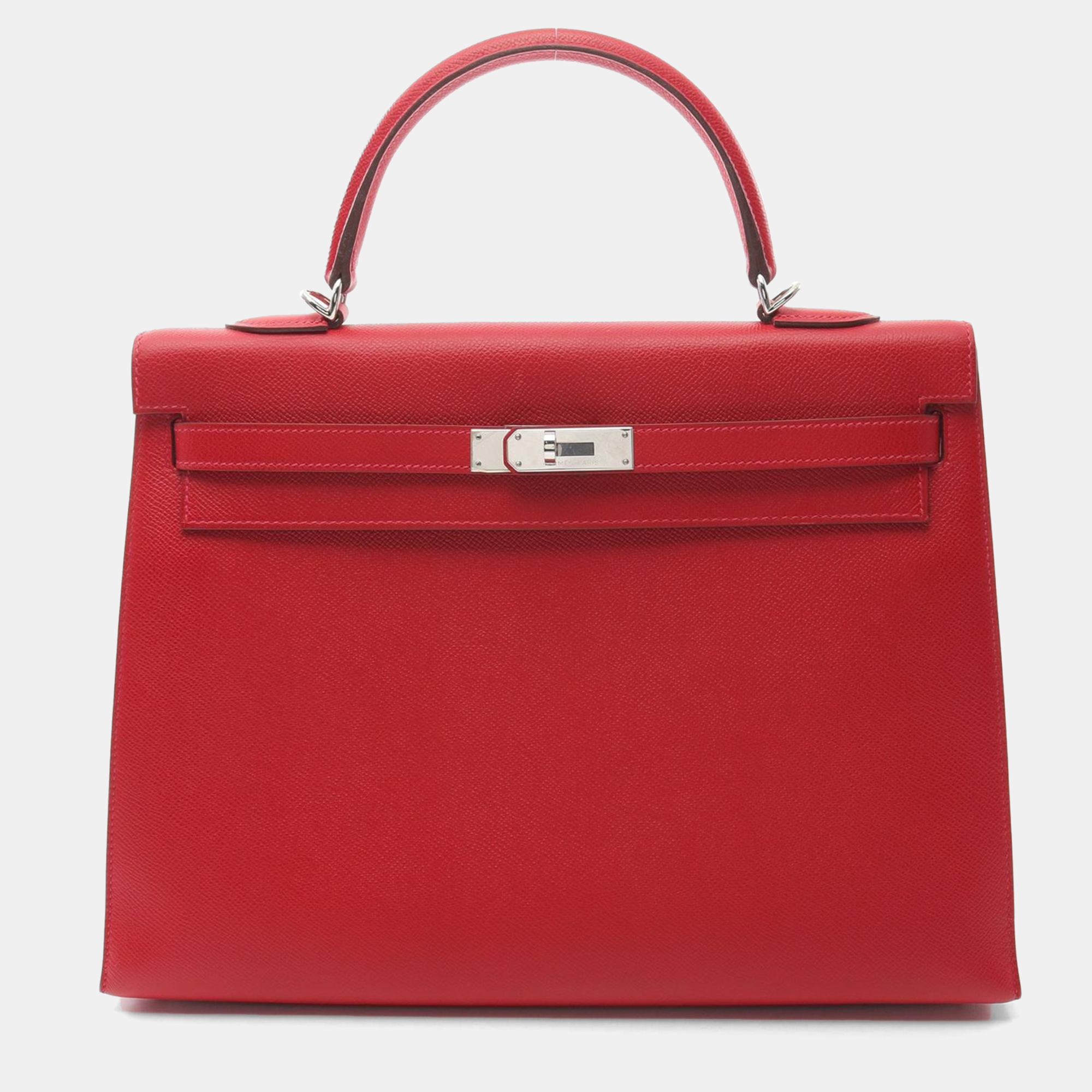 Hermes Rouge Casaque Epsom Leather Kelly 35 2Way Shoulder Bag, Red
Hermes Rouge Casaque Epsom Leather Kelly 35 2Way Shoulder Bag, Red
