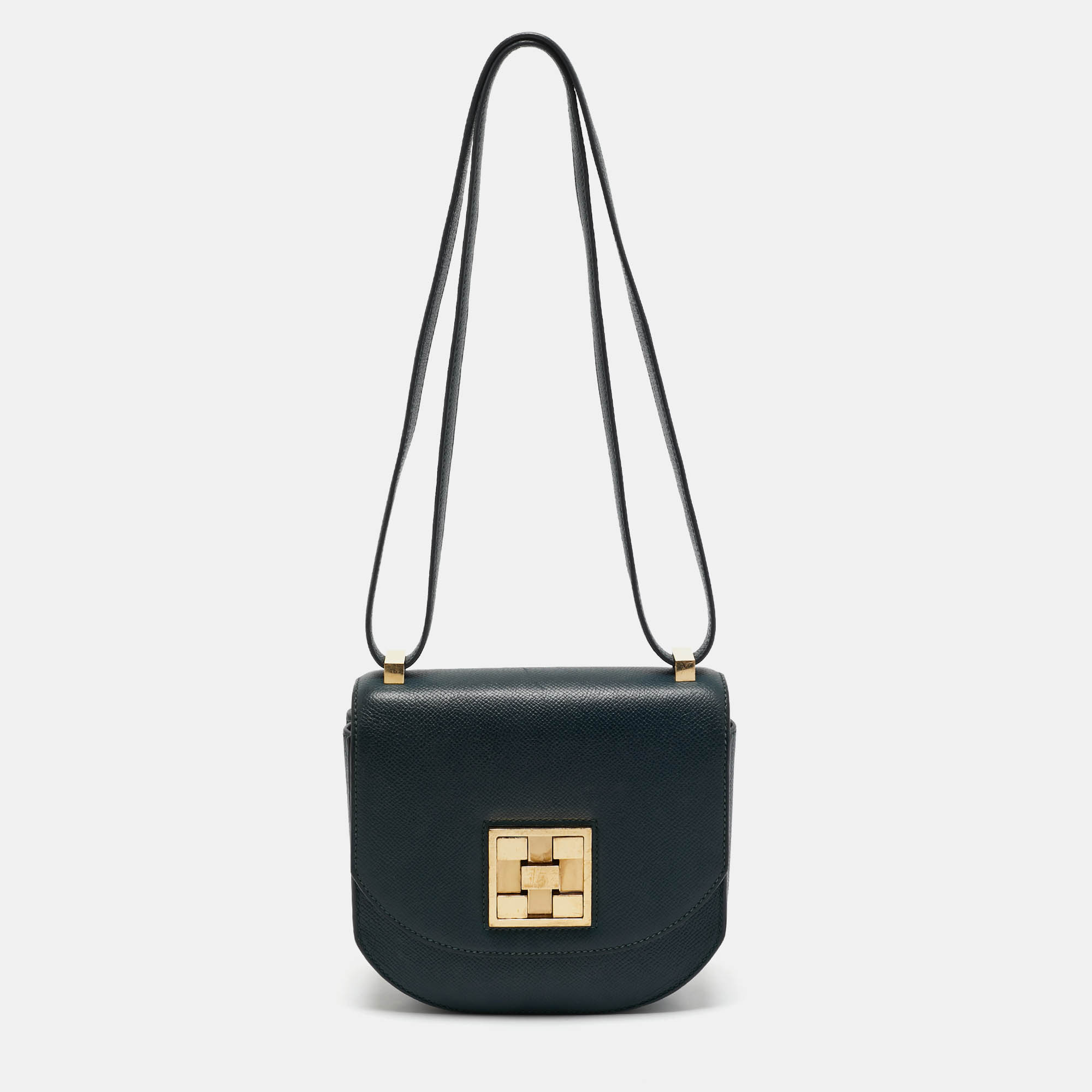 Hermes Vert Cypres Epsom Leather Gold Finish Mosaique Au 24-17 Bag, Green
Hermes Vert Cypres Epsom Leather Gold Finish Mosaique Au 24-17 Bag, Green
