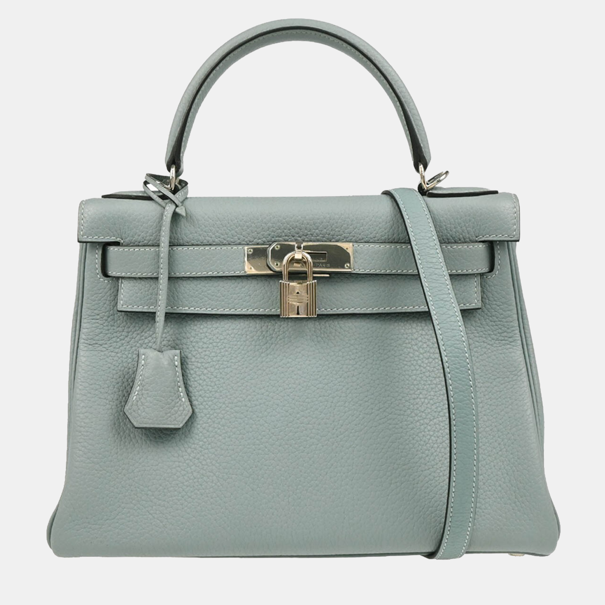 Hermes Ciel Taurillon Clemence Kelly 28 Retourne 2way Handbag, Blue
Hermes Ciel Taurillon Clemence Kelly 28 Retourne 2way Handbag, Blue