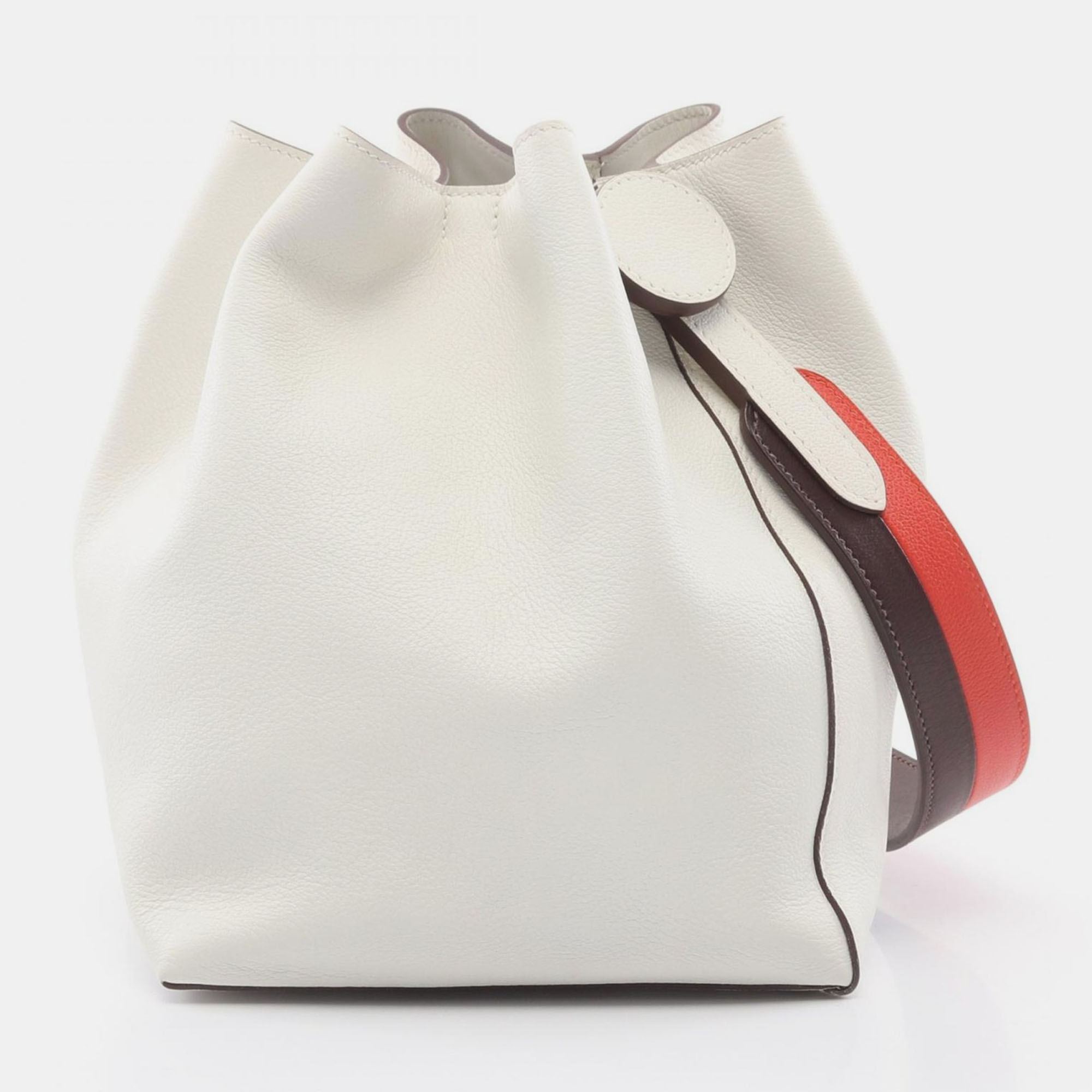 Hermes Brown Red White Evercolor Leather Licol 17 Shoulder Bag
Hermes Brown Red White Evercolor Leather Licol 17 Shoulder Bag