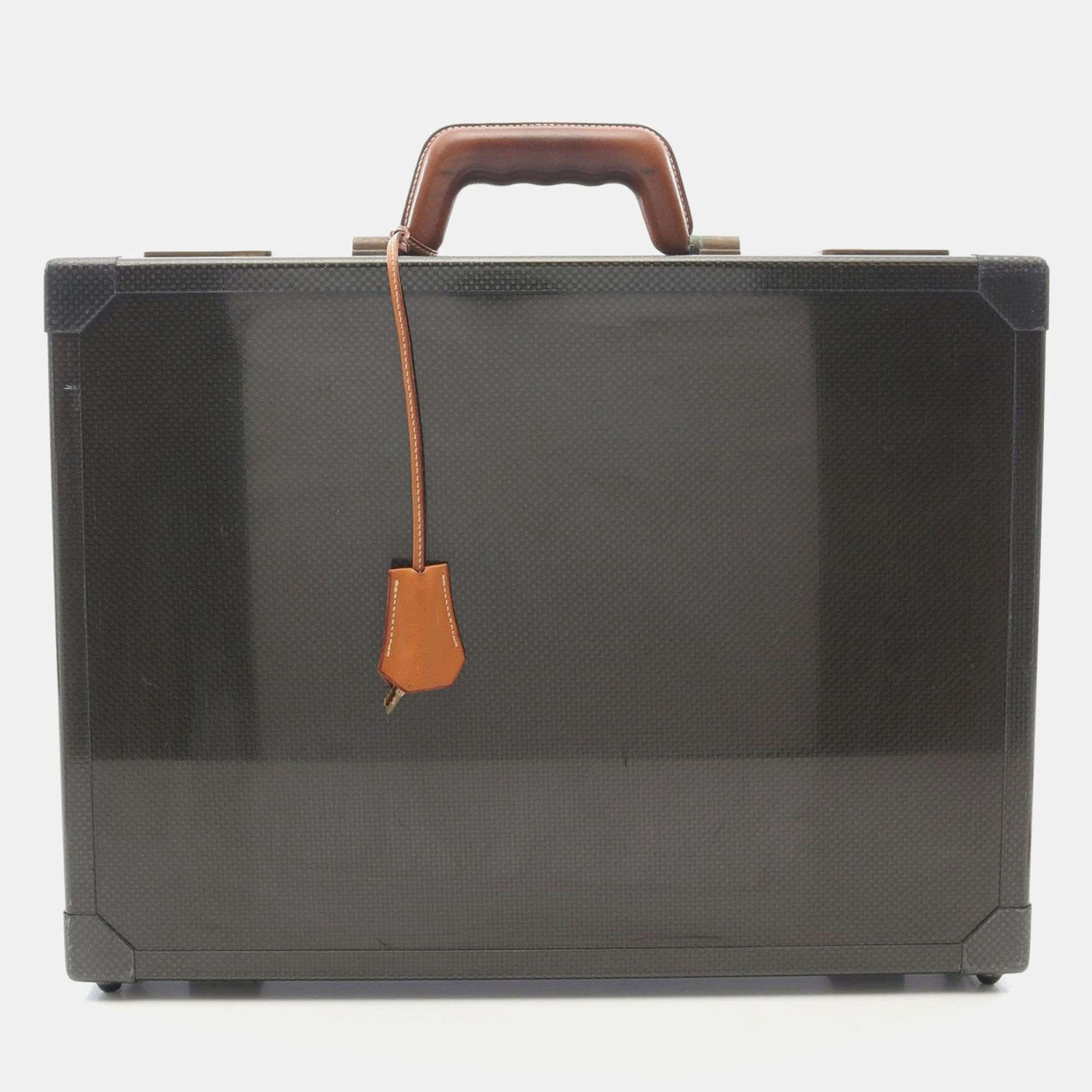 Hermes Carbon Gray Chamonix Leather Espace Briefcase PM, Grey
Hermes Carbon Gray Chamonix Leather Espace Briefcase PM, Grey