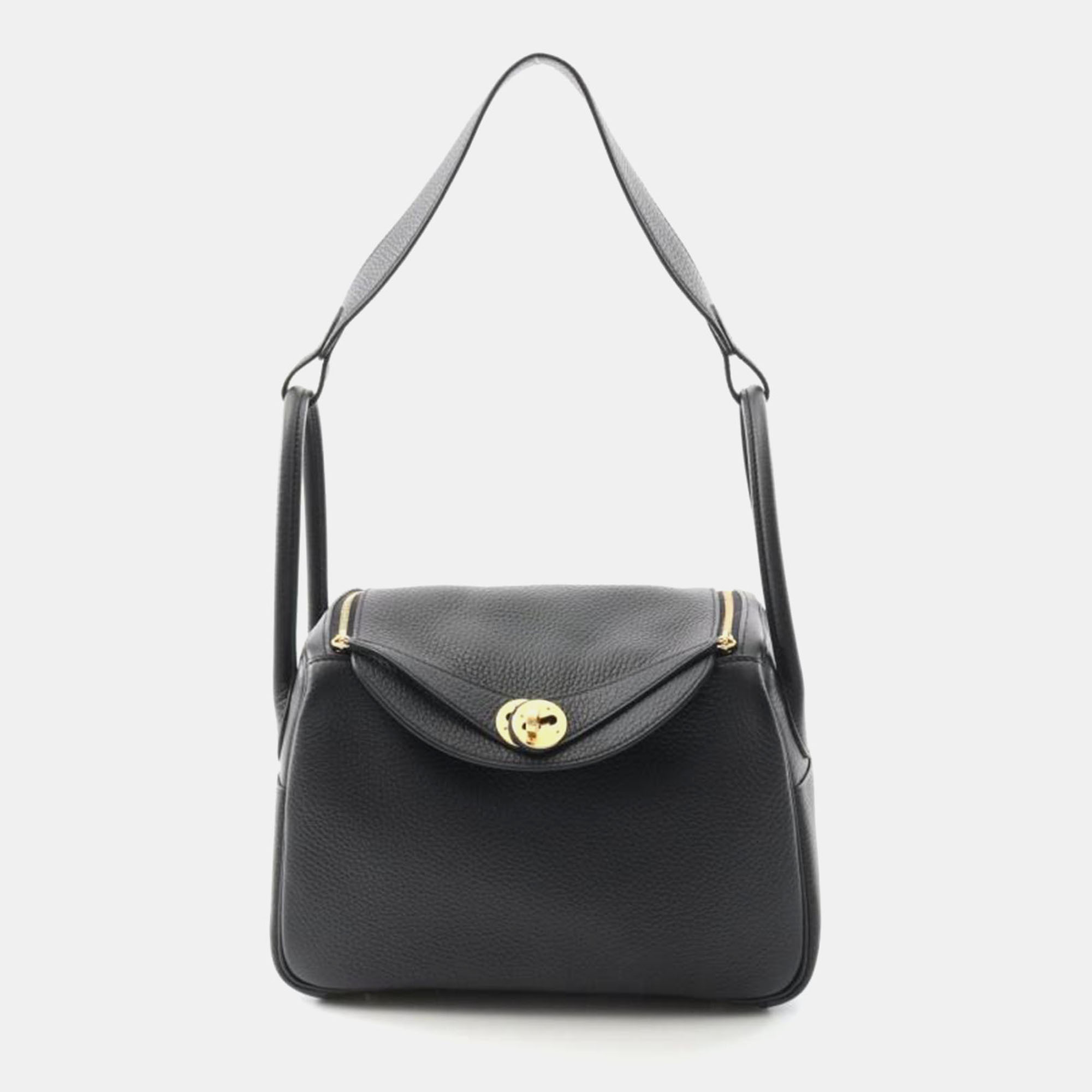 Hermes Black Taurillon Clemence Leather Lindy 26 Shoulder Bag
Hermes Black Taurillon Clemence Leather Lindy 26 Shoulder Bag