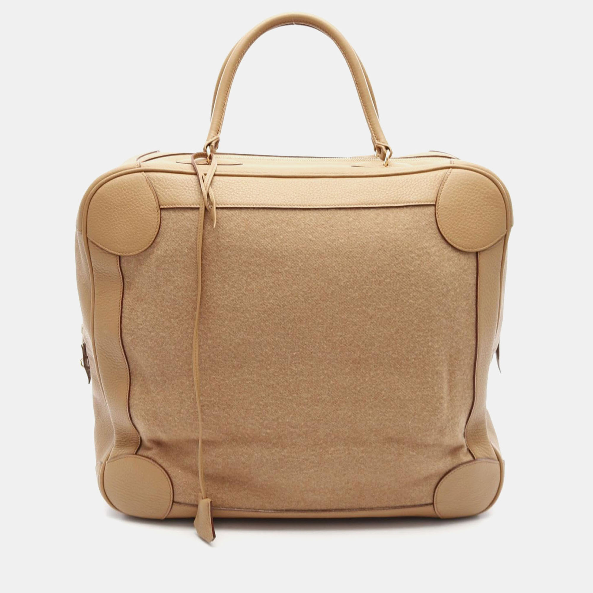 Hermes Omnibus GM Tabac Camel G Taurillon Clemence Wool Handbag, Brown
Hermes Omnibus GM Tabac Camel G Taurillon Clemence Wool Handbag, Brown