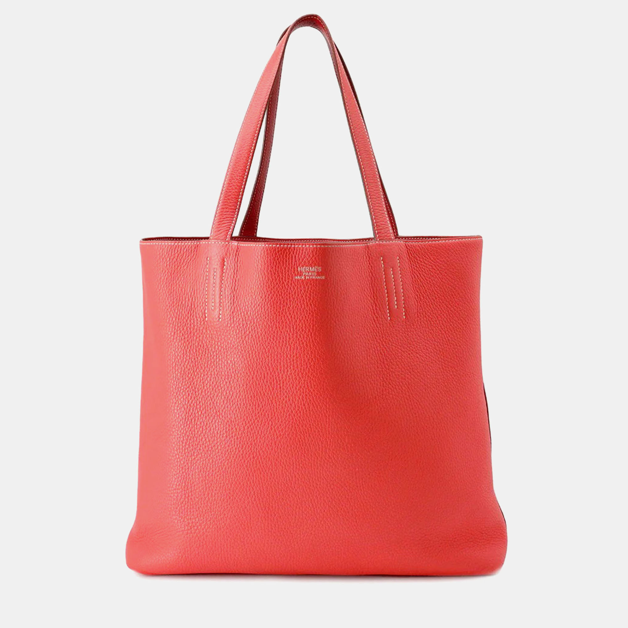 Hermes Double Sense Rouge Casaque/Bougainvillier Taurillon Clemence Size, Red
Hermes Double Sense Rouge Casaque/Bougainvillier Taurillon Clemence Size, Red