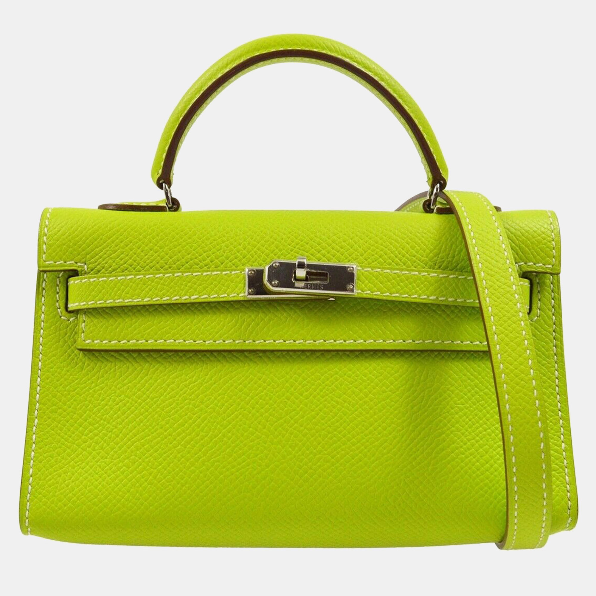 Hermes Tiny Kelly Kiwi Epsom Handbag - Hermes - Modalova