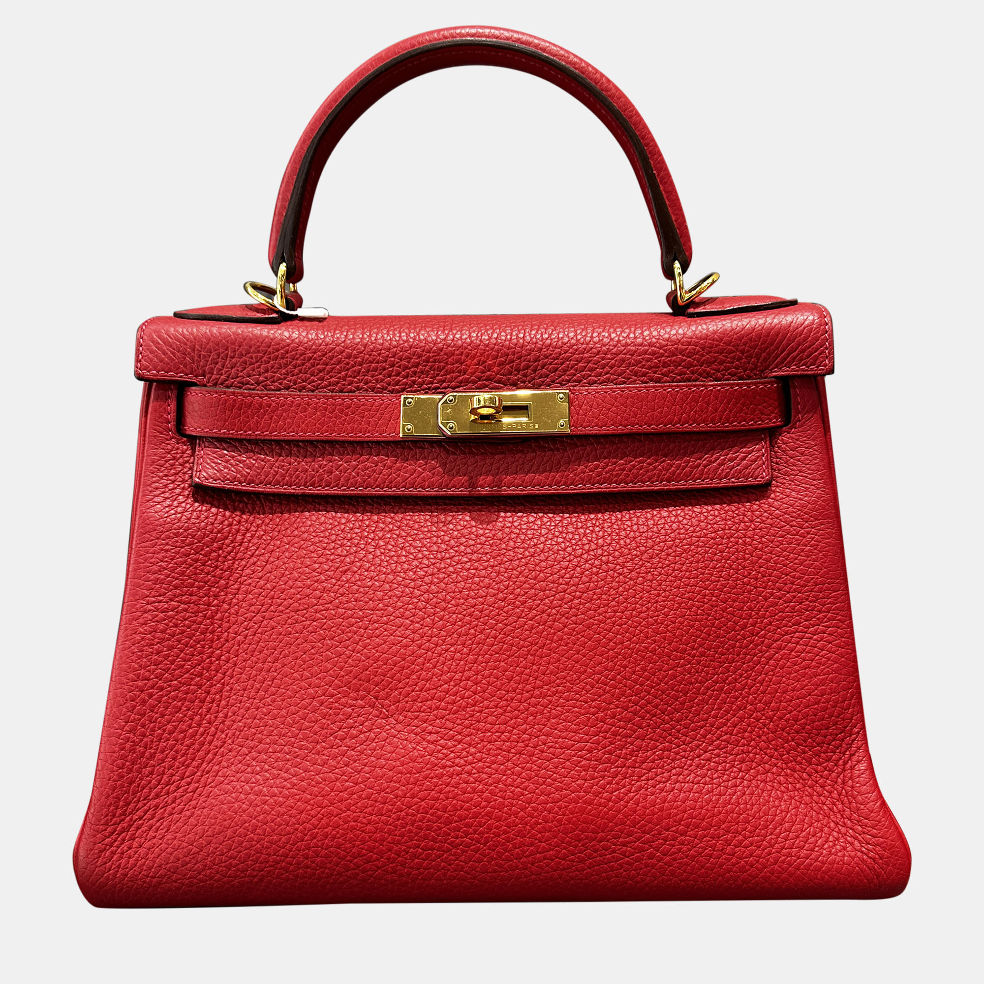 Hermes Kelly 28 Red Togo Leather Handbag - Hermes - Modalova