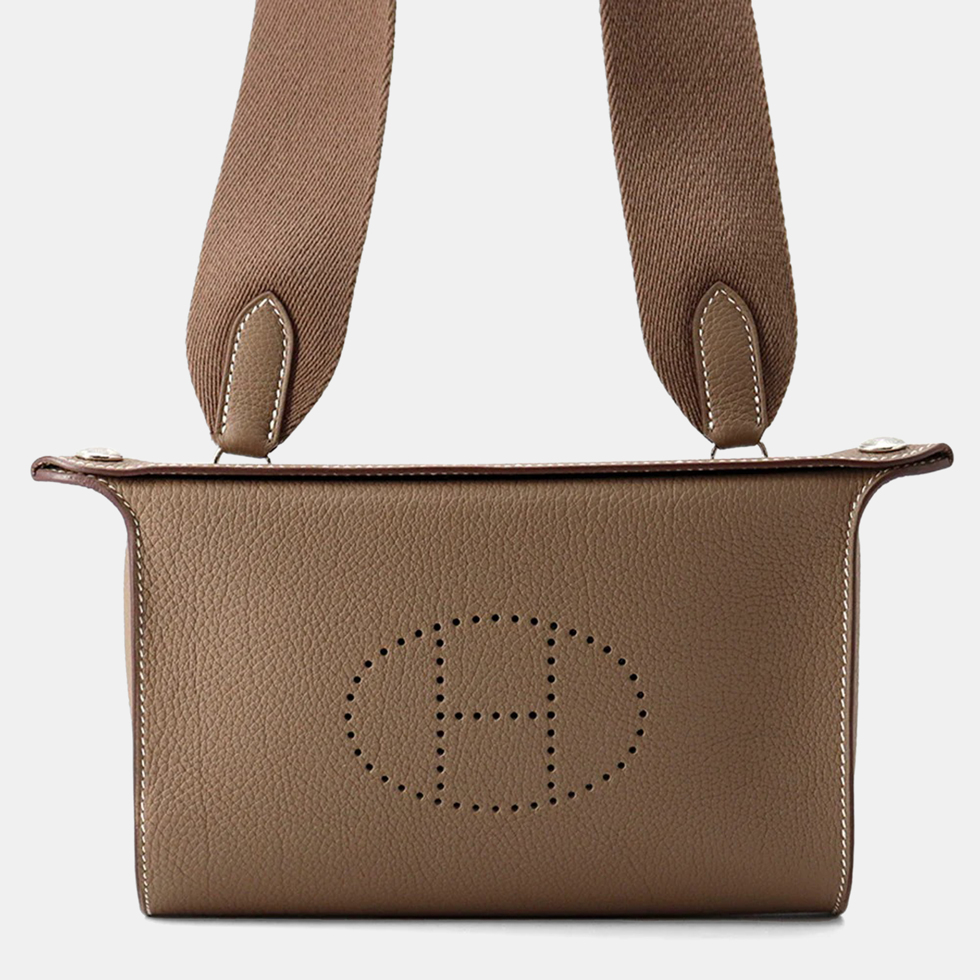Hermes Videpoches Etoupe Togo Leather Pouch Bag - Hermes - Modalova