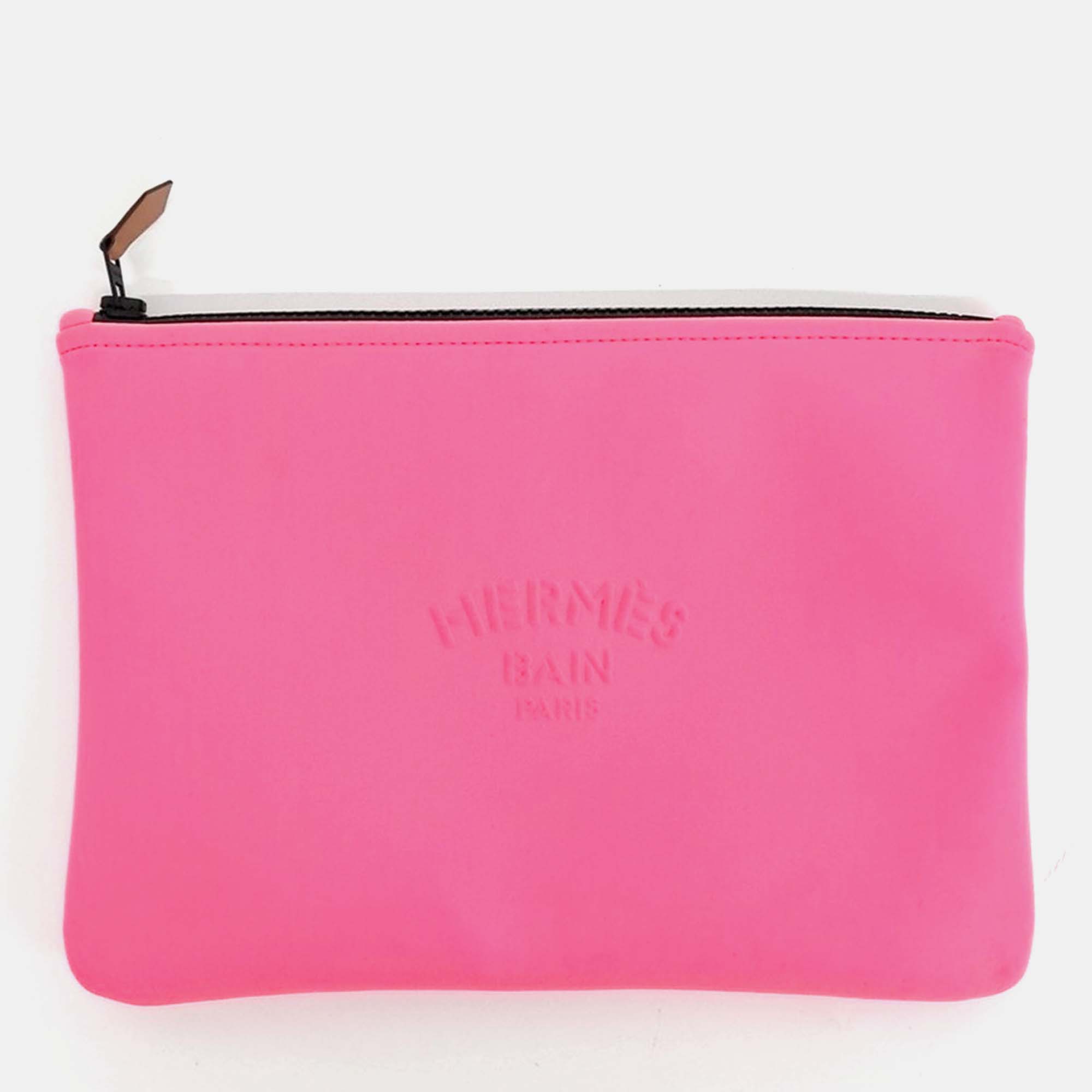 Hermes Pouch Pink Fabric Bag - Hermes - Modalova