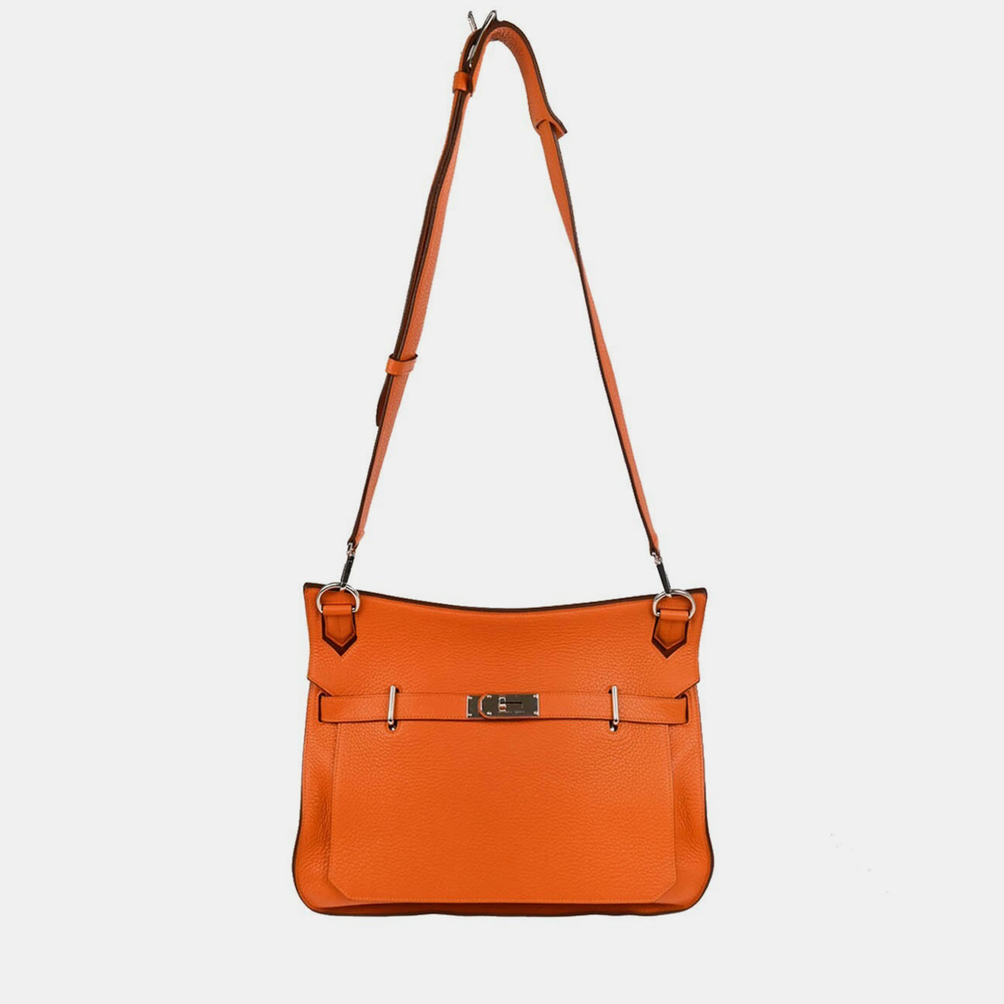 Hermes Orange Taurillon Clemence Jypsiere 34 Shoulder Bag
Hermes Orange Taurillon Clemence Jypsiere 34 Shoulder Bag