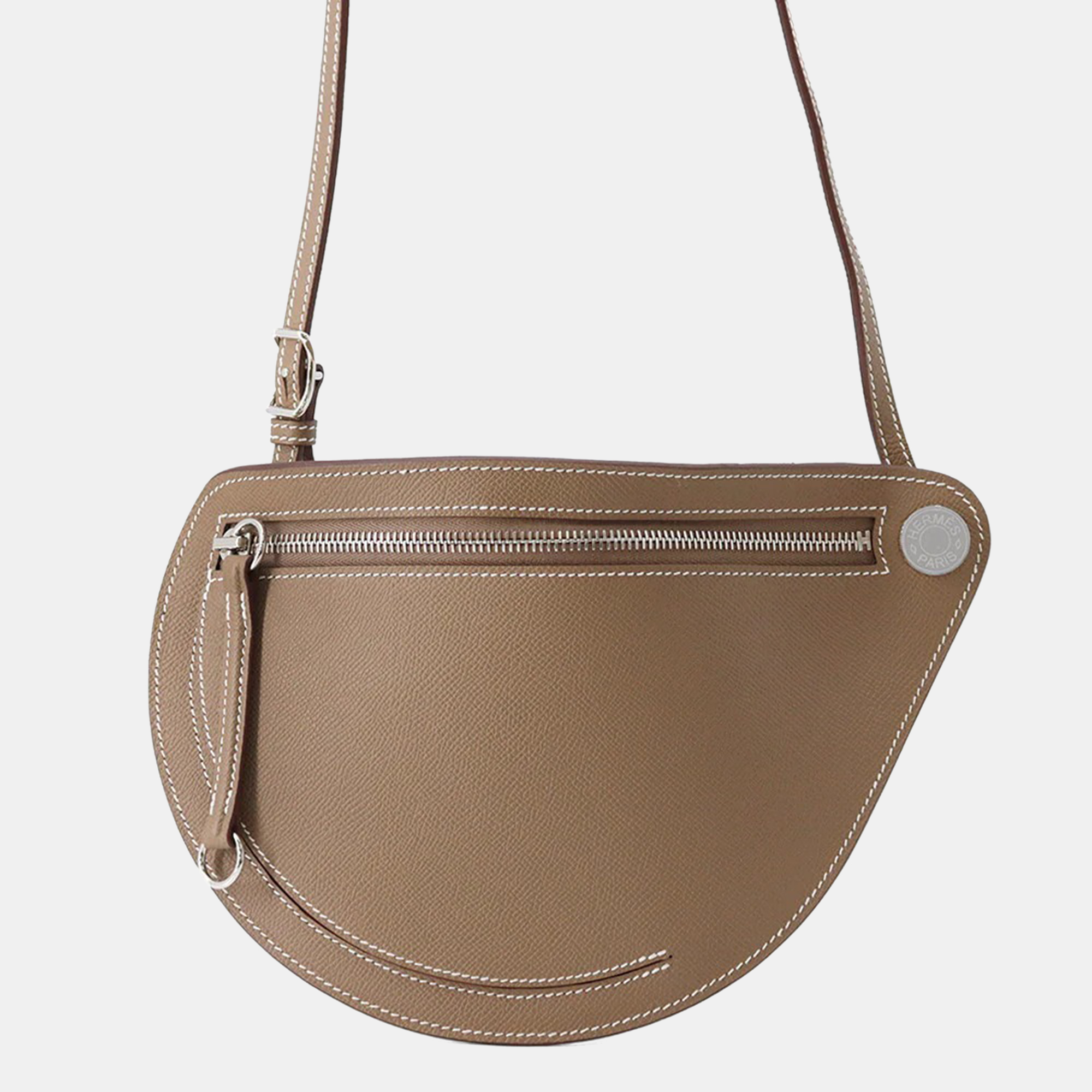 Hermes Petite Course Etoupe Epsom Bag, Brown 
Hermes Petite Course Etoupe Epsom Bag, Brown