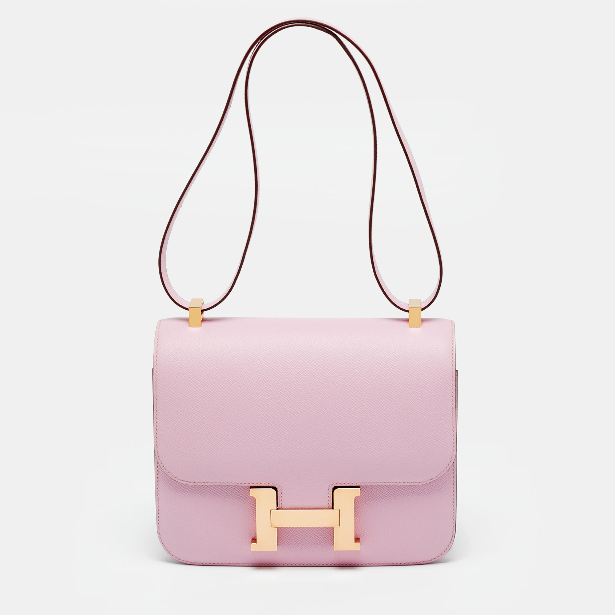 Hermès Constance III 24 Rose Gold Finish Mauve Sylvestre Epsom Leather Shoulder Bag, Pink
Hermès Constance III 24 Rose Gold Finish Mauve Sylvestre Epsom Leather Shoulder Bag, Pink