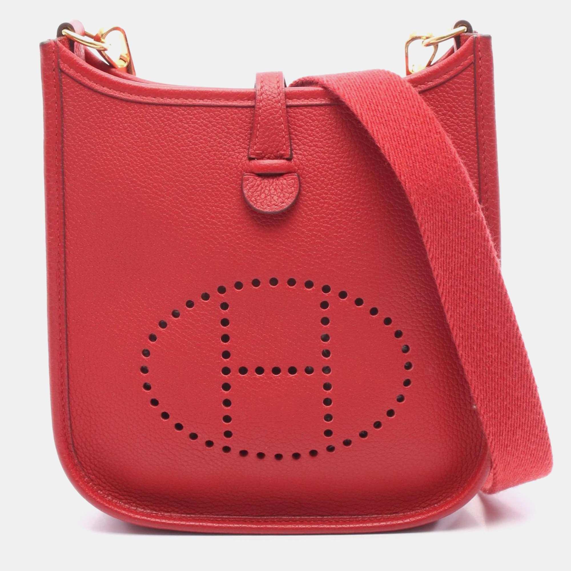 Hermes Evelyne 16 Rouge Coeur Clemence Leather Crossbody Bag, Red
Hermes Evelyne 16 Rouge Coeur Clemence Leather Crossbody Bag, Red