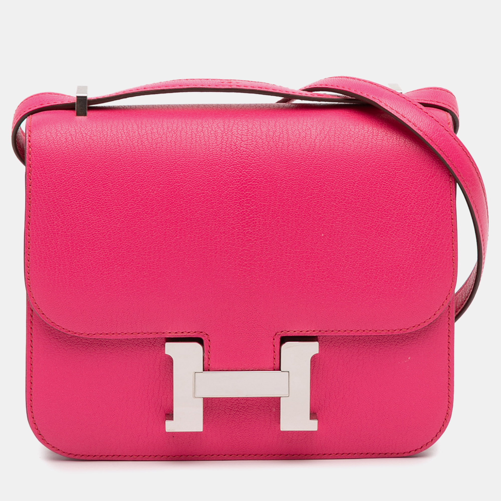 Hermes Pink Mini Chevre Mysore Constance 18
Hermes Pink Mini Chevre Mysore Constance 18