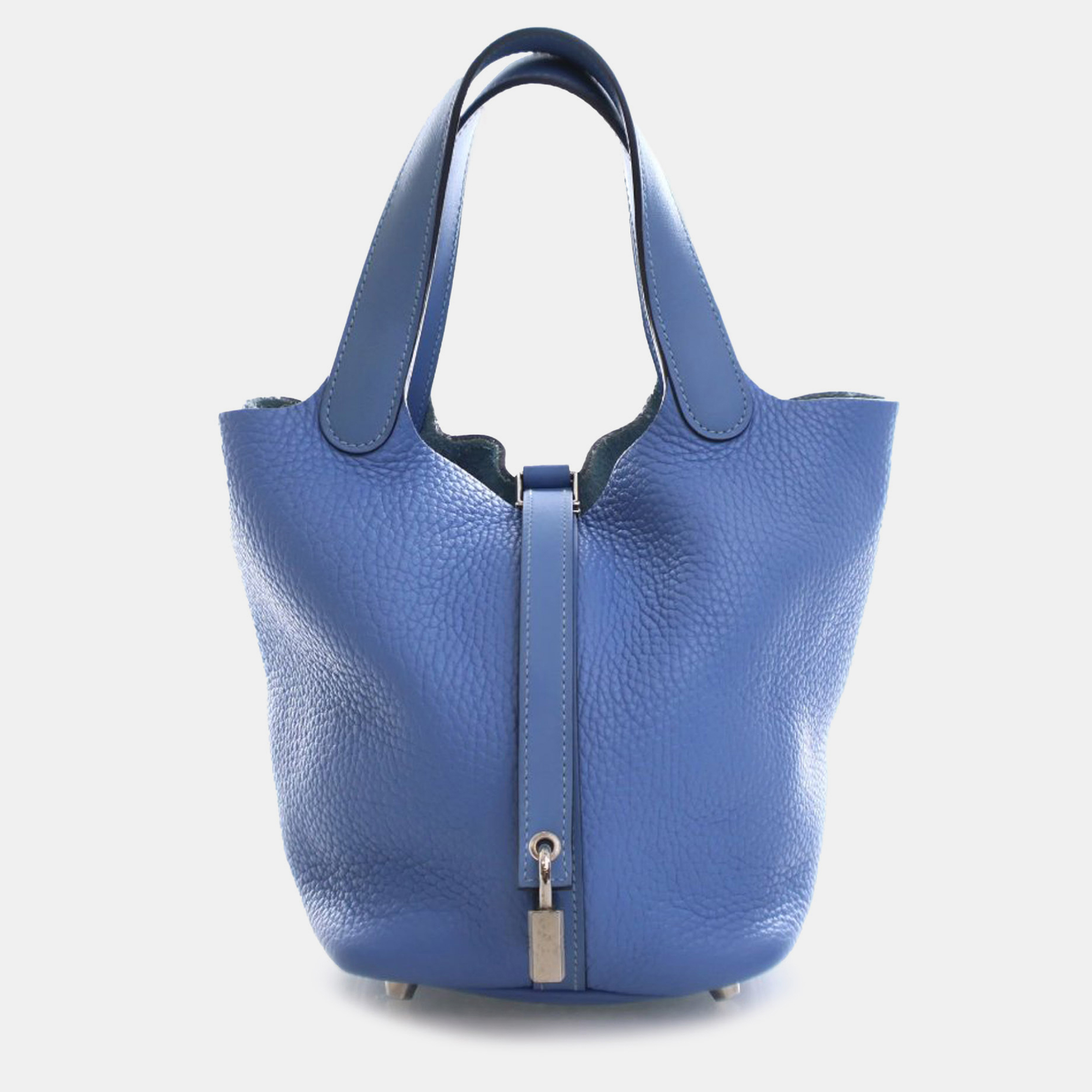 Hermes Blue Clemence and Swift Picotin Lock 18
Hermes Blue Clemence and Swift Picotin Lock 18