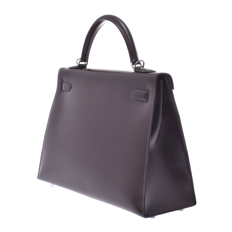 Hermes Chocolate Box Leather Palladium Hardware Kelly Sellier 28 Bag, Brown
Hermes Chocolate Box Leather Palladium Hardware Kelly Sellier 28 Bag, Brown