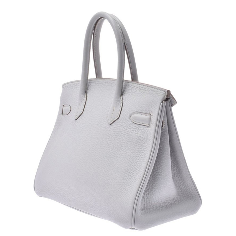 Hermes Pearl Gray Taurillon Clemence Leather Palladium Hardware Birkin 30 Bag, Grey
Hermes Pearl Gray Taurillon Clemence Leather Palladium Hardware Birkin 30 Bag, Grey