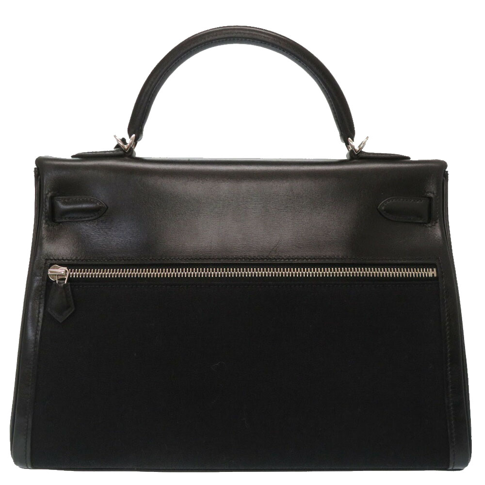 Hermes Black Box Calf Leather Palladium Hardware Vintage Kelly 32 Bag
Hermes Black Box Calf Leather Palladium Hardware Vintage Kelly 32 Bag